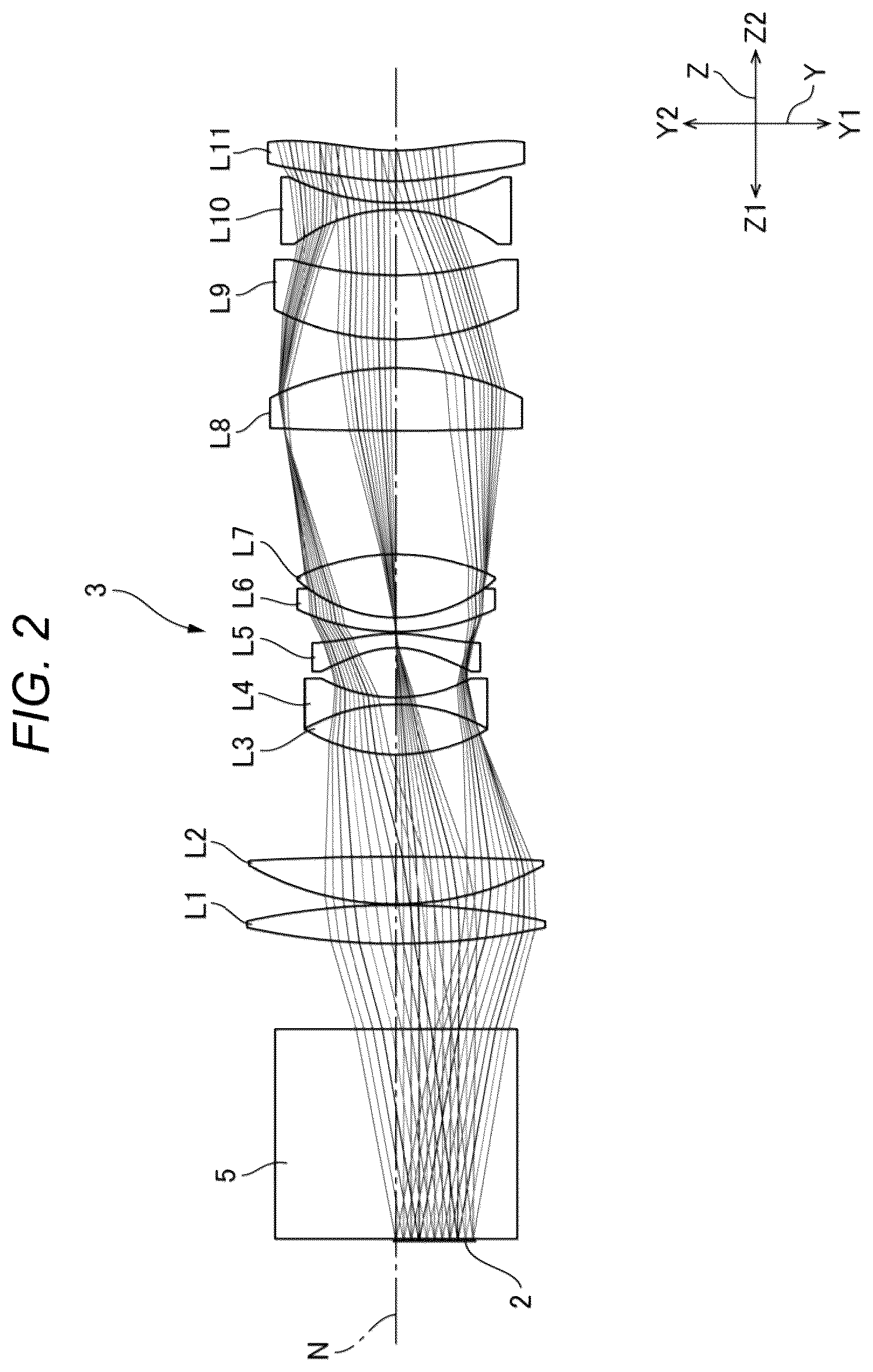 Patent US12332414 Figure 2 – Attachment optical system and projection display system