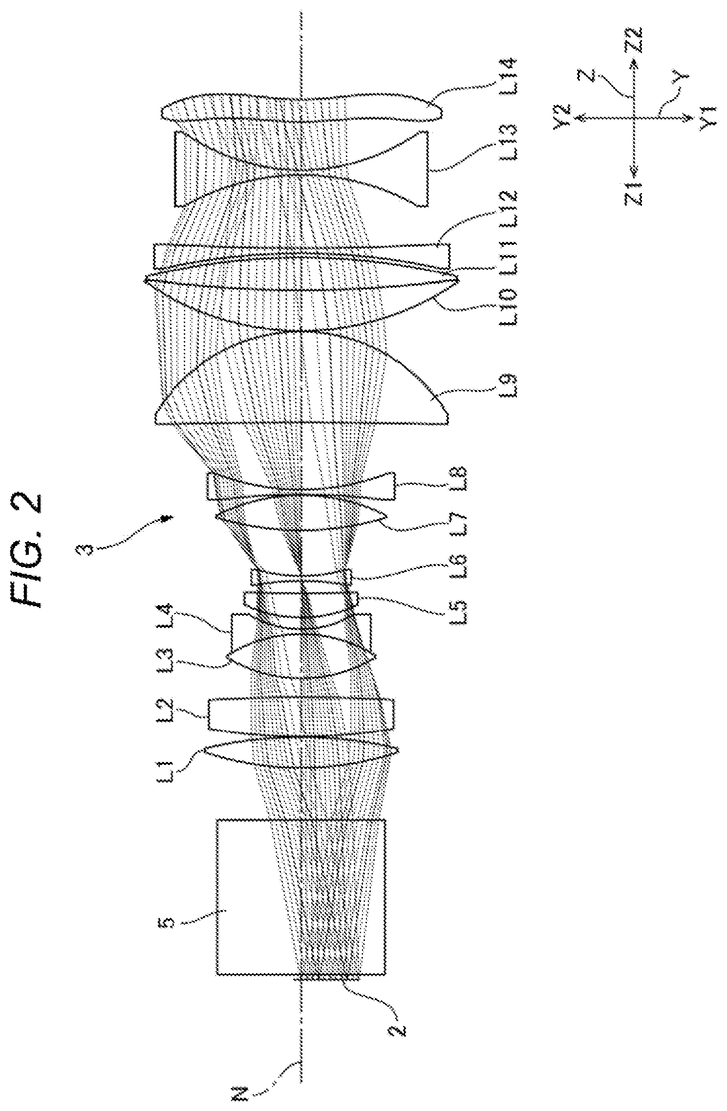 Patent US12332415 Figure 2 – Attachment optical system and projection display system