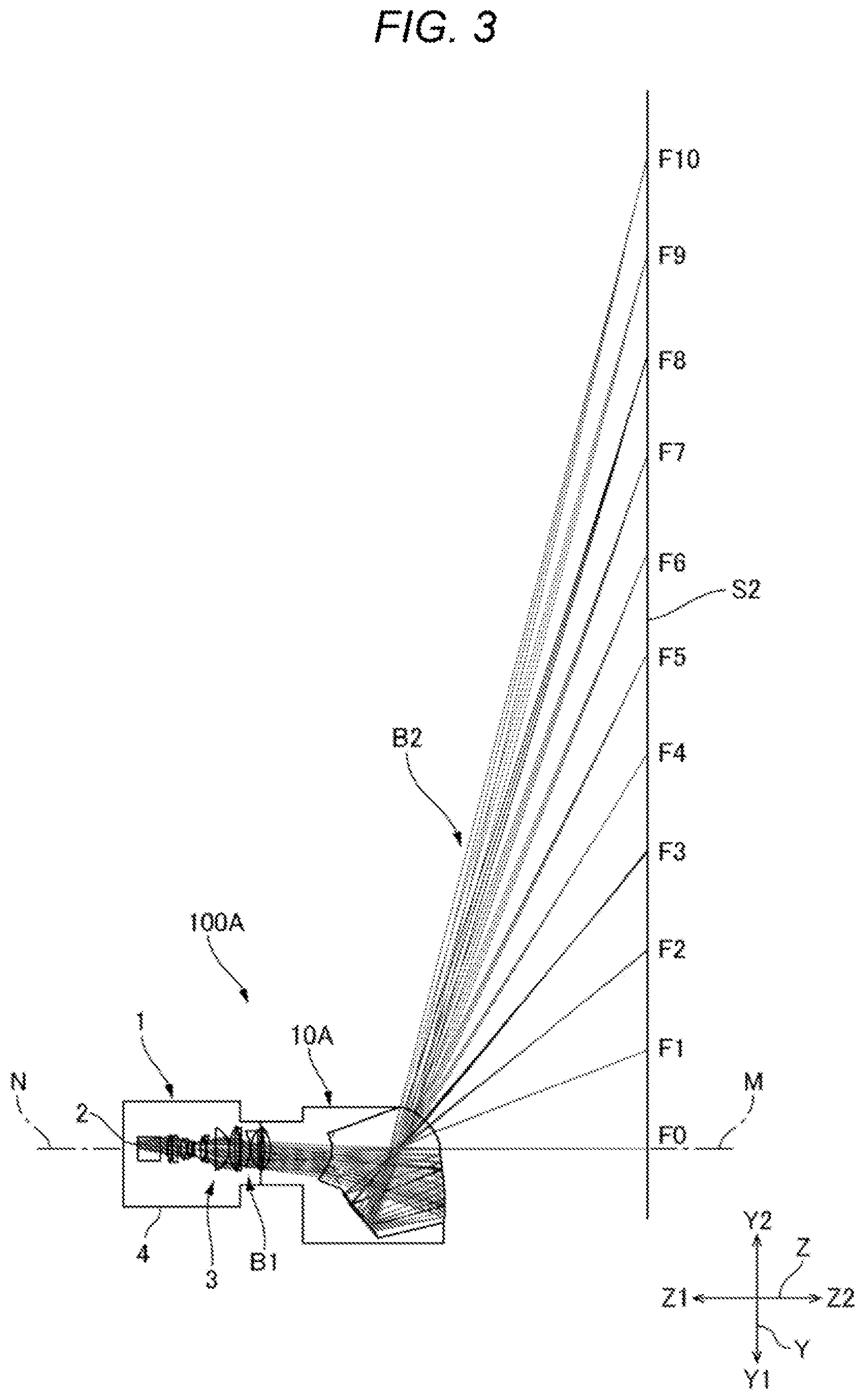Patent US12332415 Figure 3 – Attachment optical system and projection display system