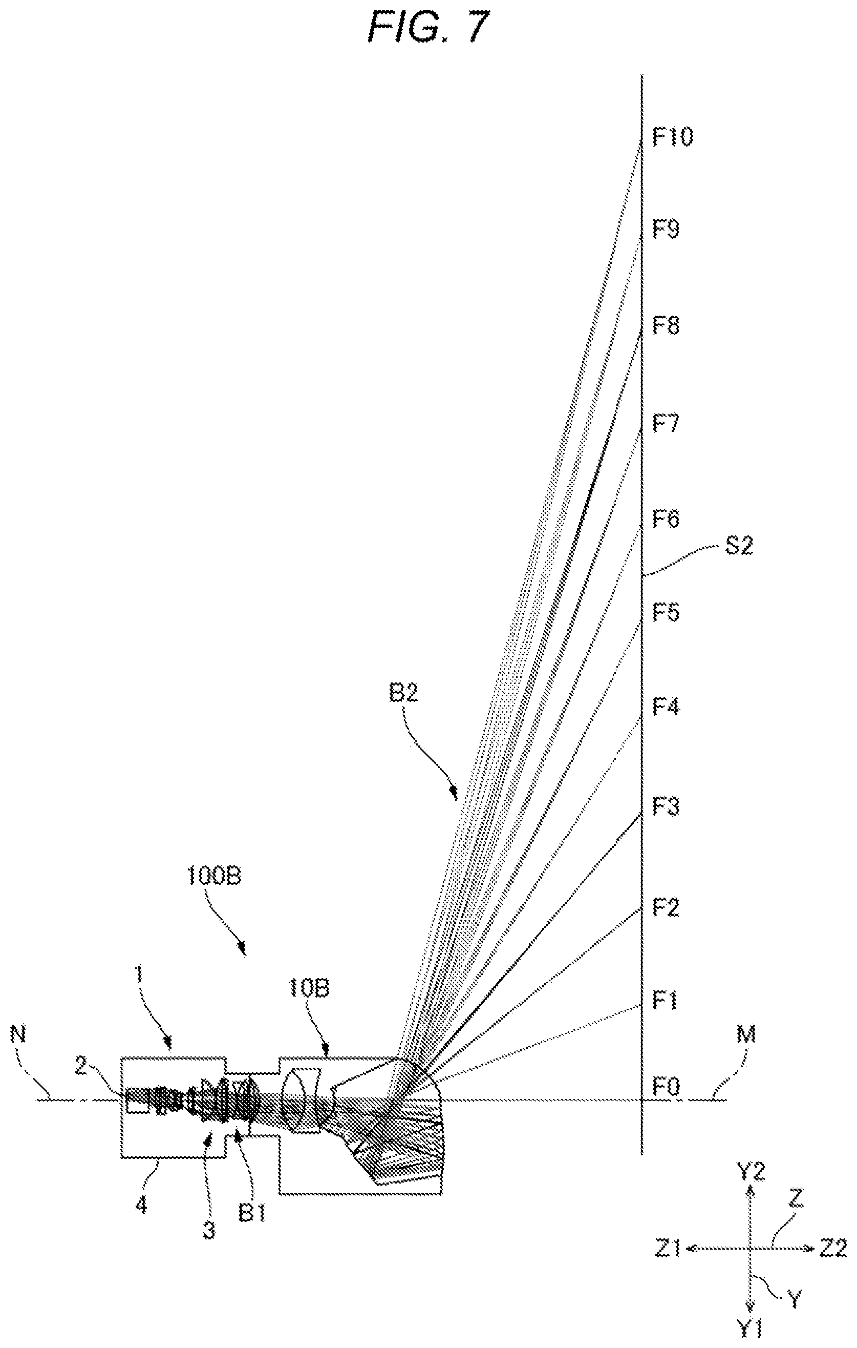 Patent US12332415 Figure 7 – Attachment optical system and projection display system