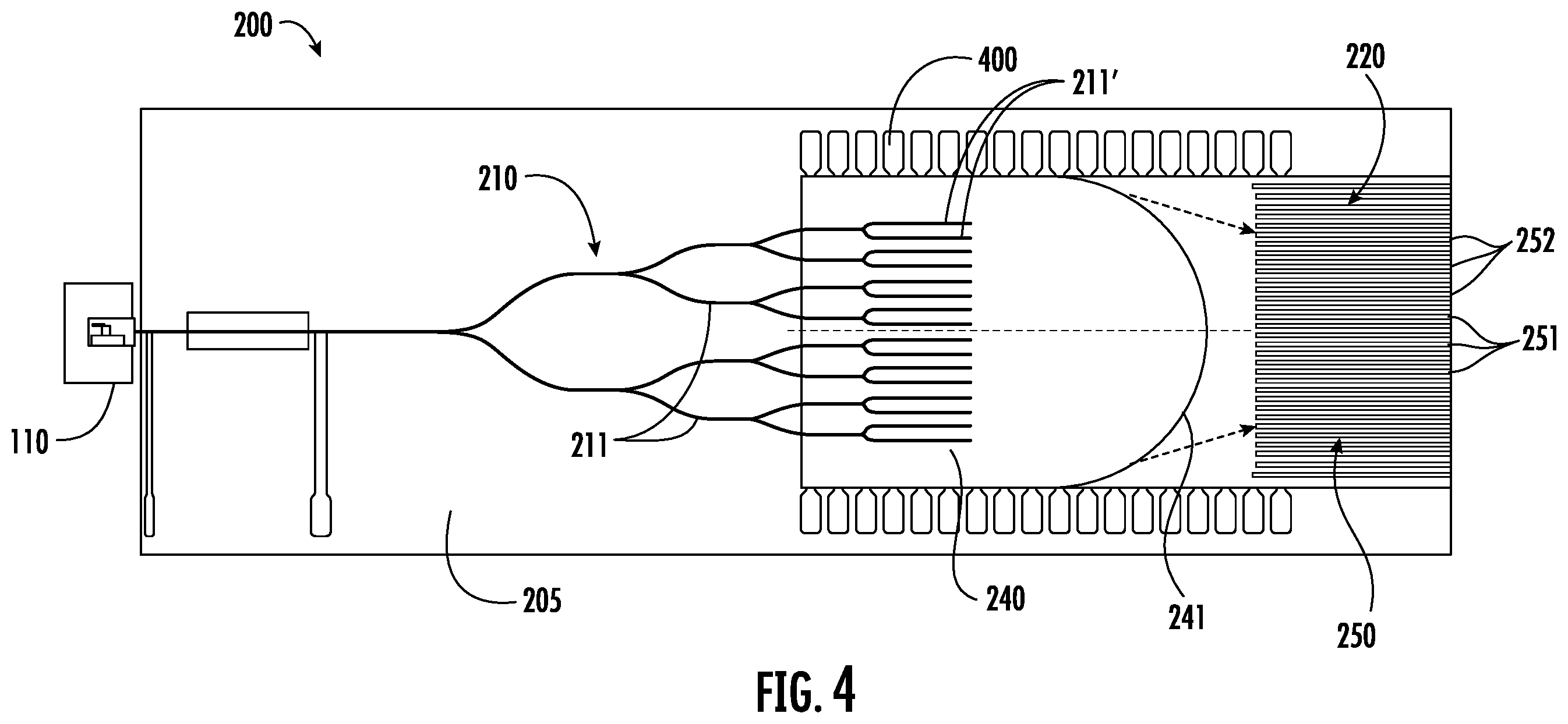 Patent US12332419 Figure 4 – Imaging device with a photonic integrated circuit