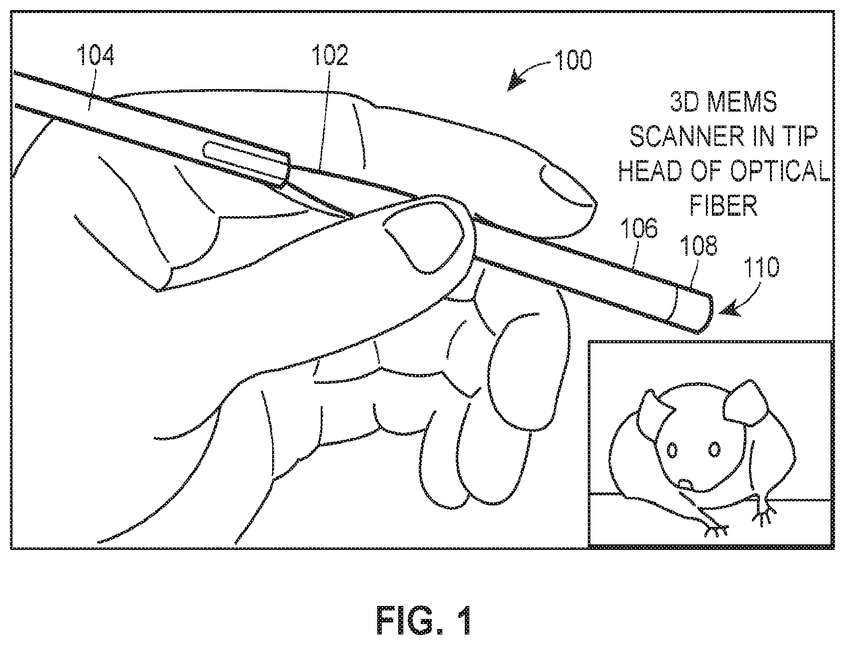 Patent US12332428 Figure 1 – Comb-driven MEMS resonant scanner with full-circumferential range and large out-of-plane translational displacement