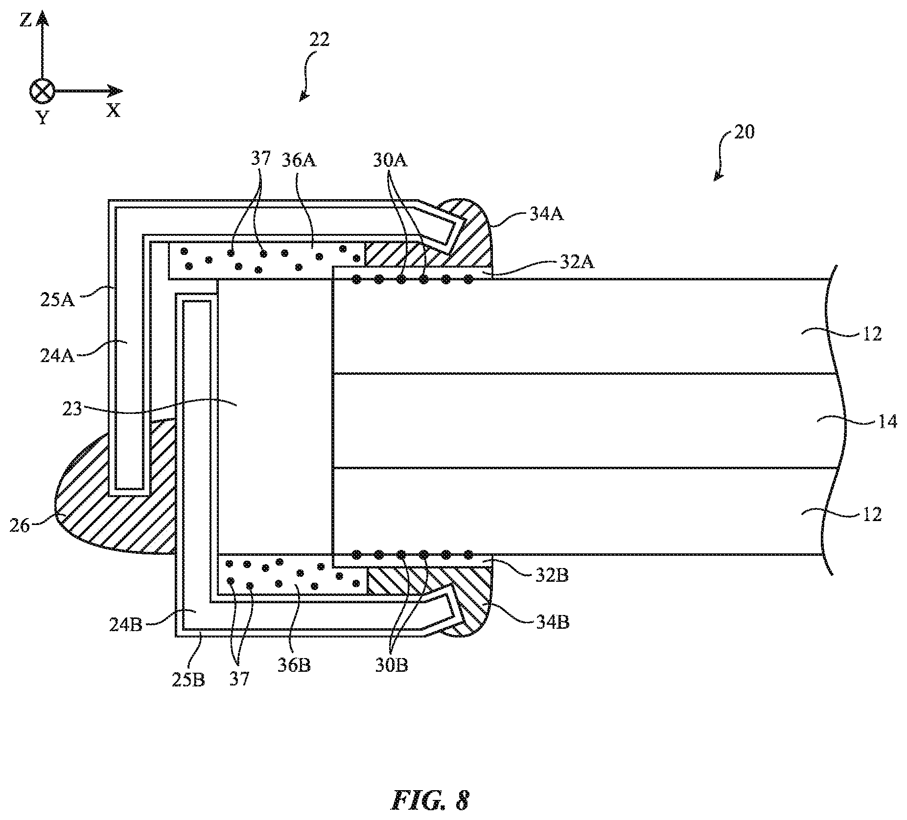 Patent US12332430 Figure 9 – Seals for optical components