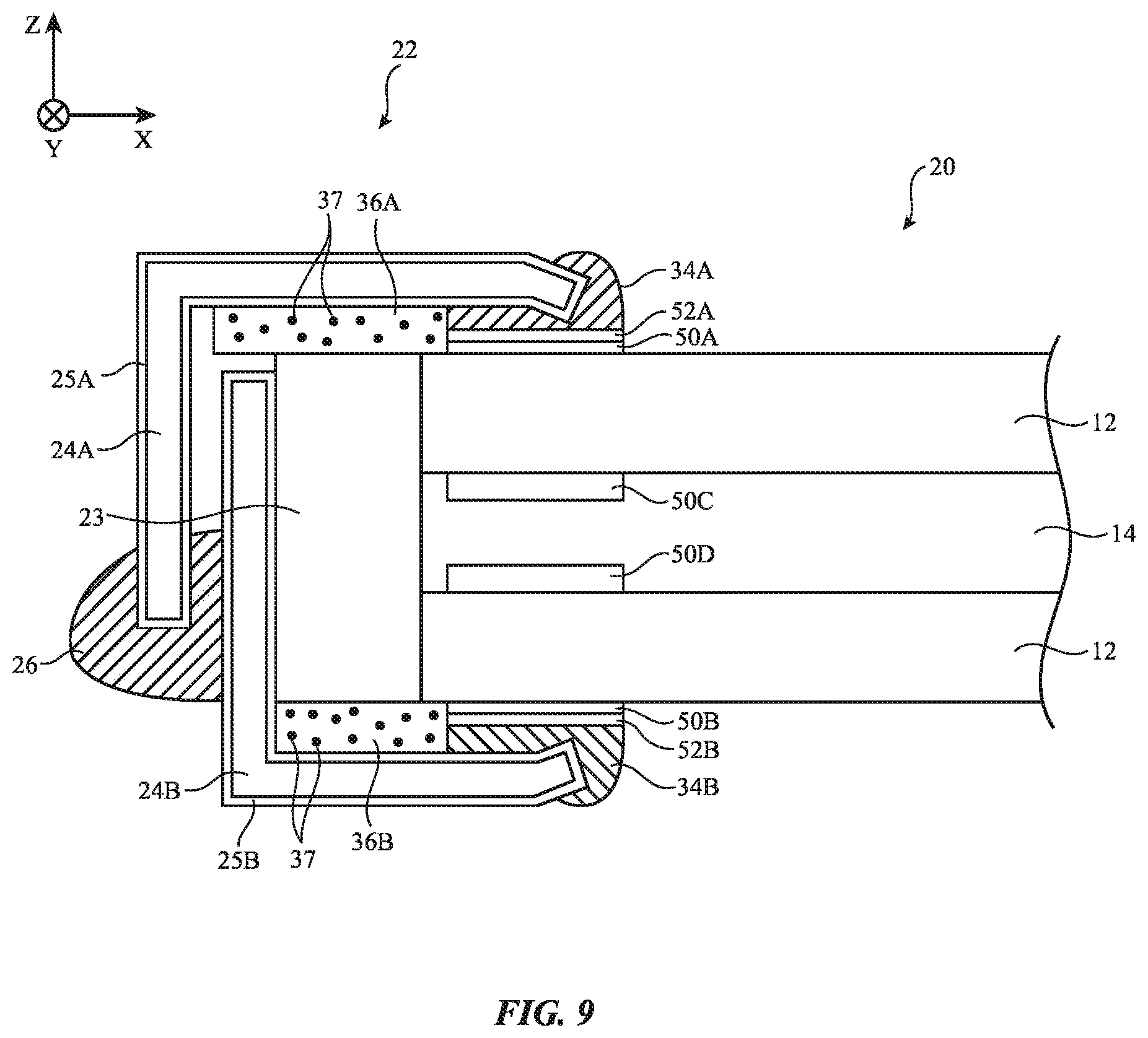Patent US12332430 Figure 10 – Seals for optical components