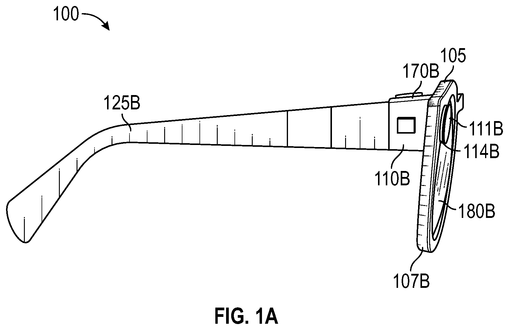 Patent US12332433 — Soft follow and pitch angle effects for VR/AR interface — Figure 1