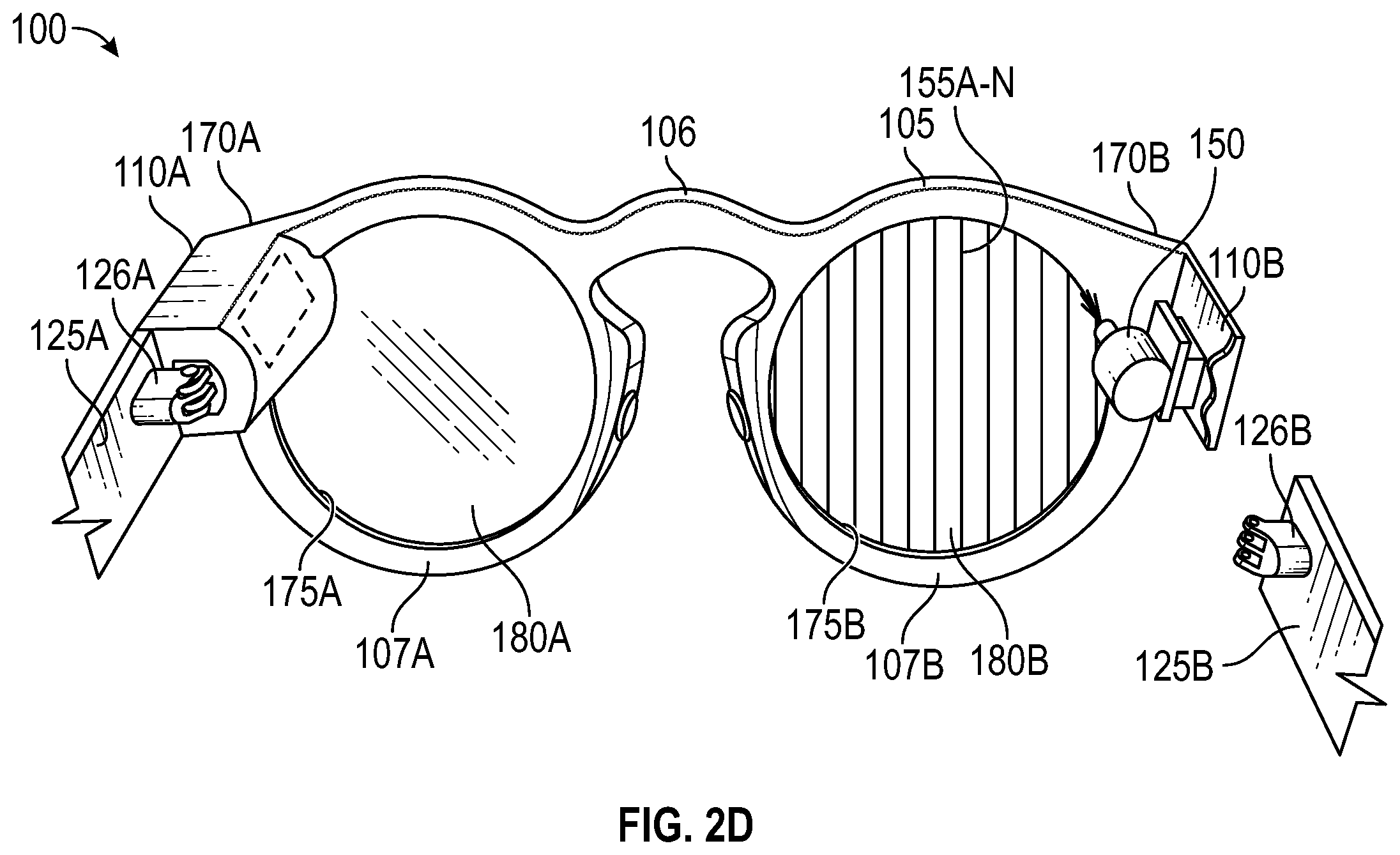 Patent US12332433 Figure 6 – Soft follow and pitch angle effects for VR/AR interface