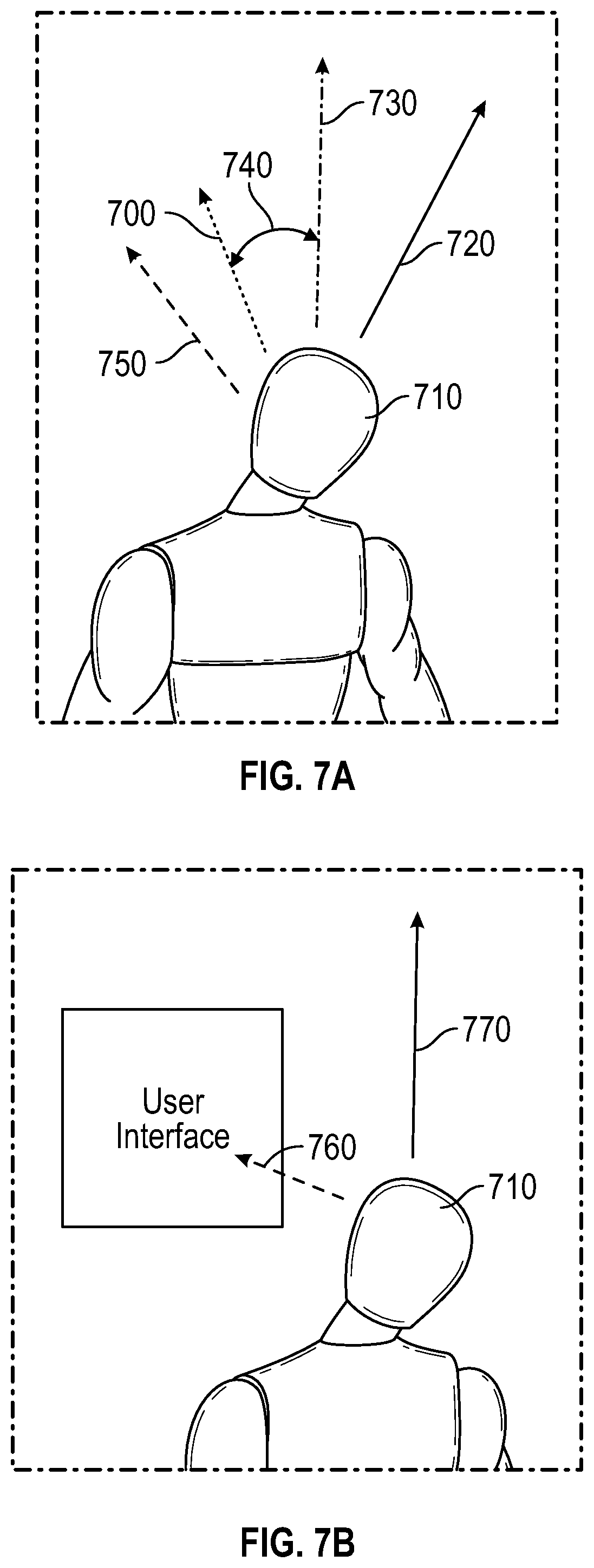 Patent US12332433 Figure 11 – Soft follow and pitch angle effects for VR/AR interface