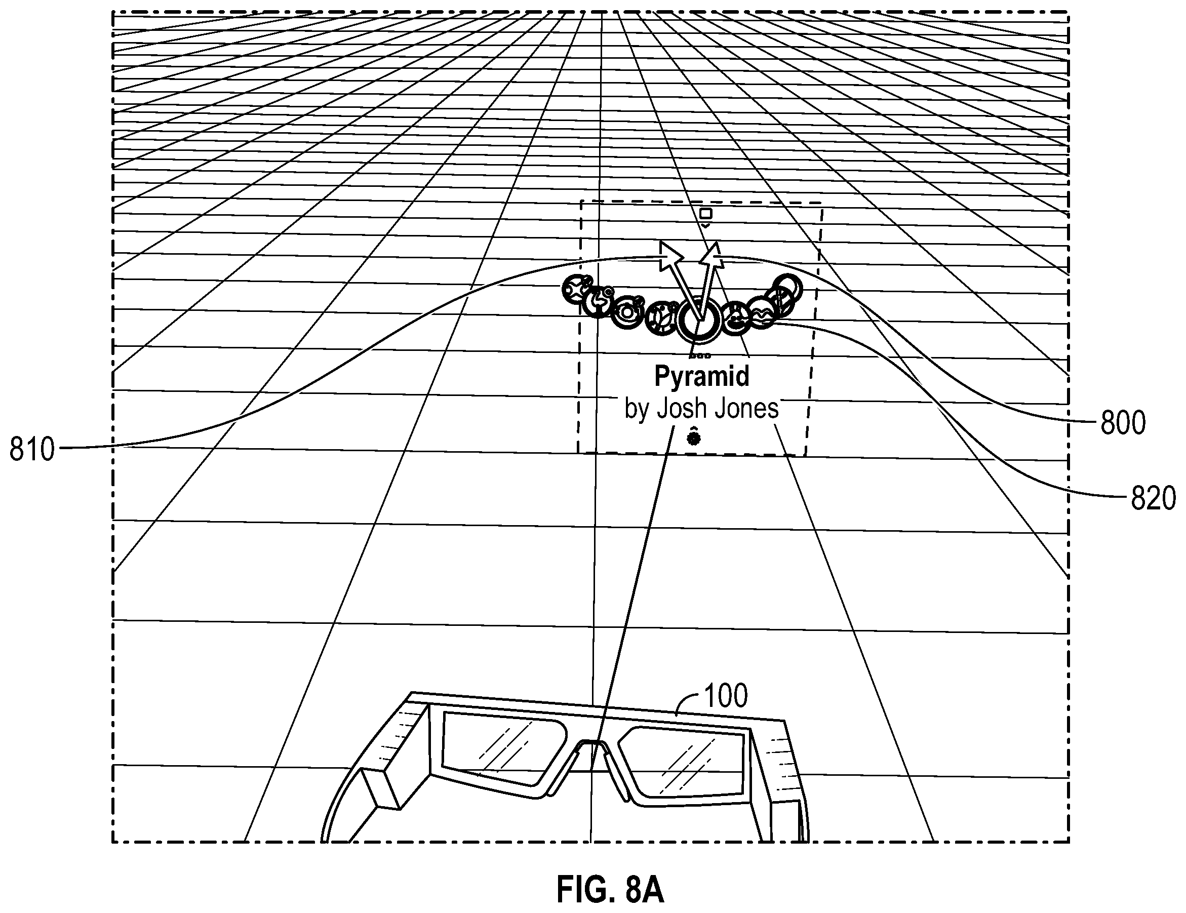 Patent US12332433 Figure 12 – Soft follow and pitch angle effects for VR/AR interface