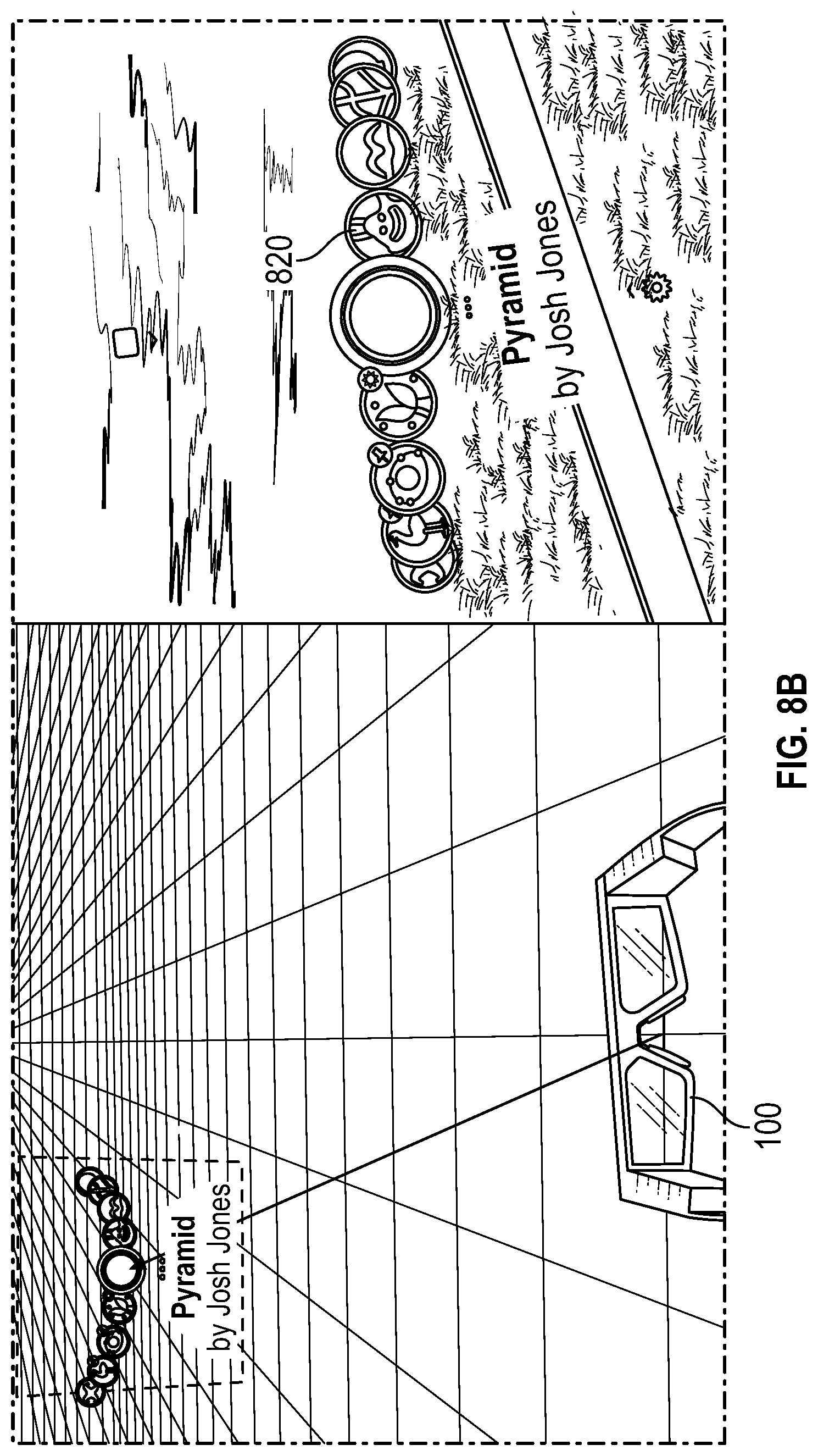 Patent US12332433 Figure 13 – Soft follow and pitch angle effects for VR/AR interface