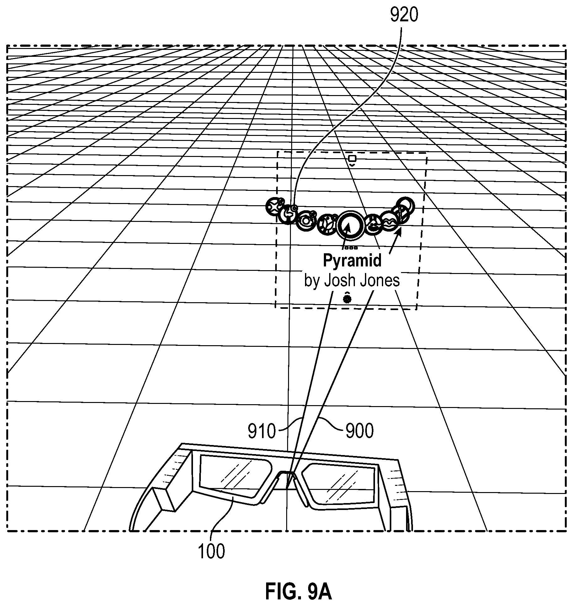 Patent US12332433 Figure 14 – Soft follow and pitch angle effects for VR/AR interface