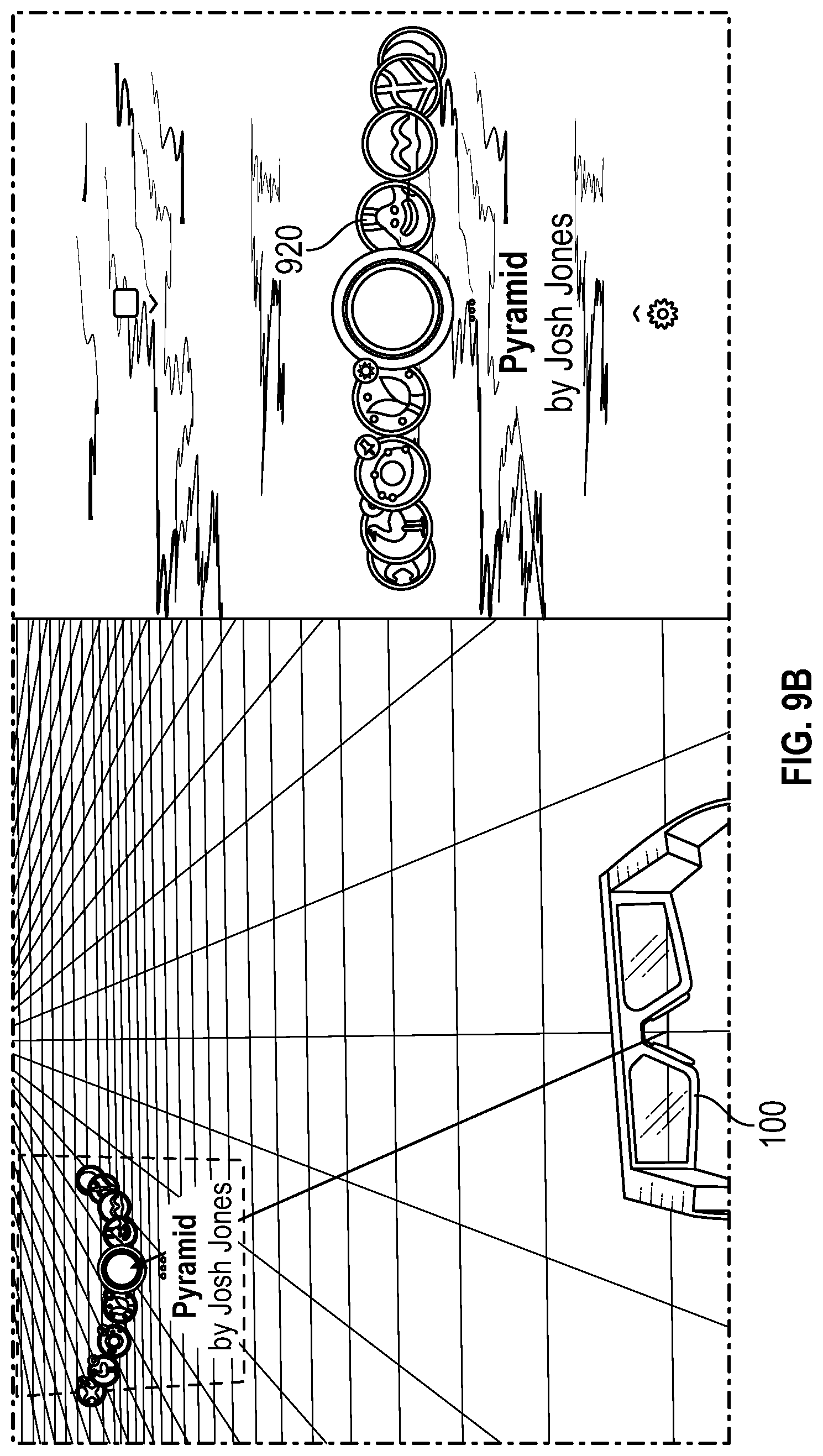 Patent US12332433 Figure 15 – Soft follow and pitch angle effects for VR/AR interface