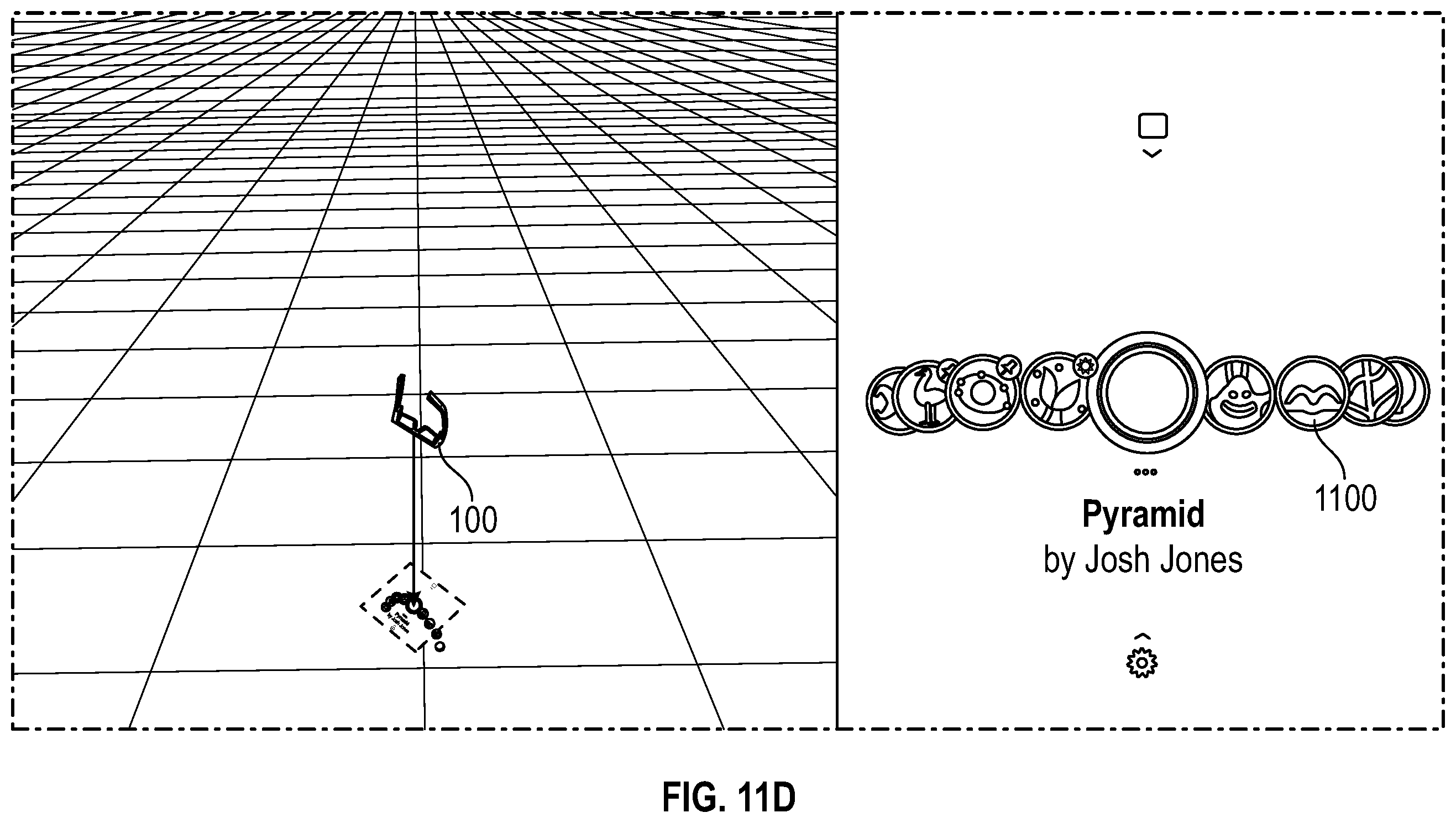 Patent US12332433 Figure 20 – Soft follow and pitch angle effects for VR/AR interface