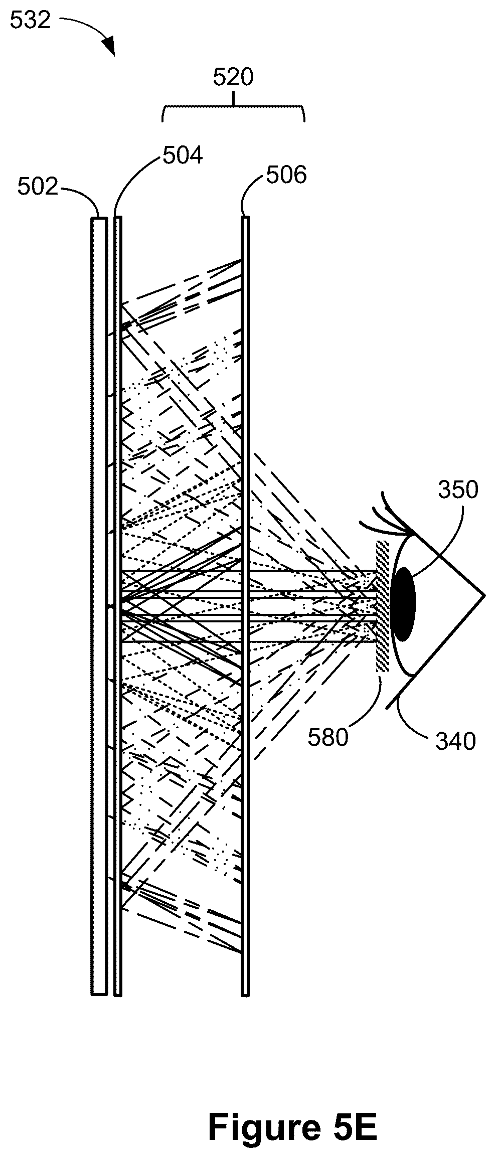 Patent US12332442 Figure 7 – High efficiency optical assembly with folded optical path