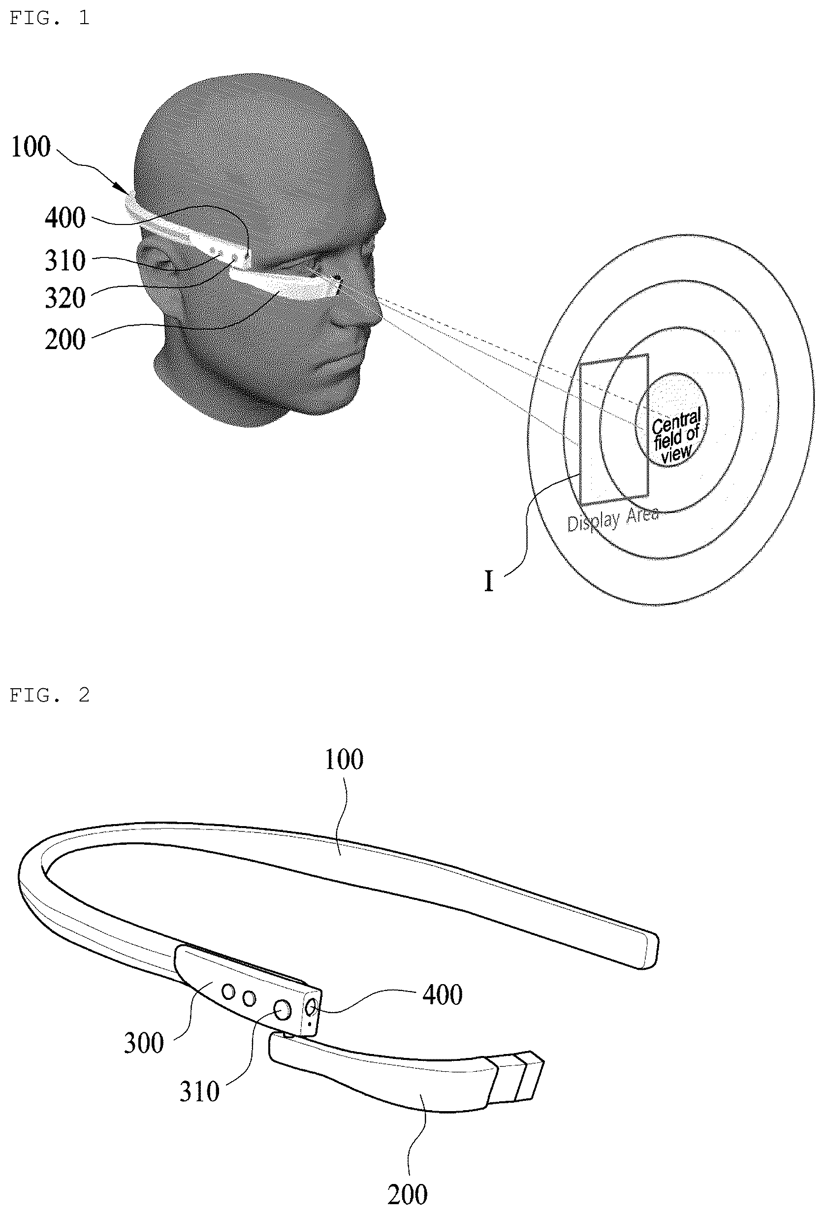 Patent US12332447 Figure 1 – Display module capable of positioning image and optical device comprising the same