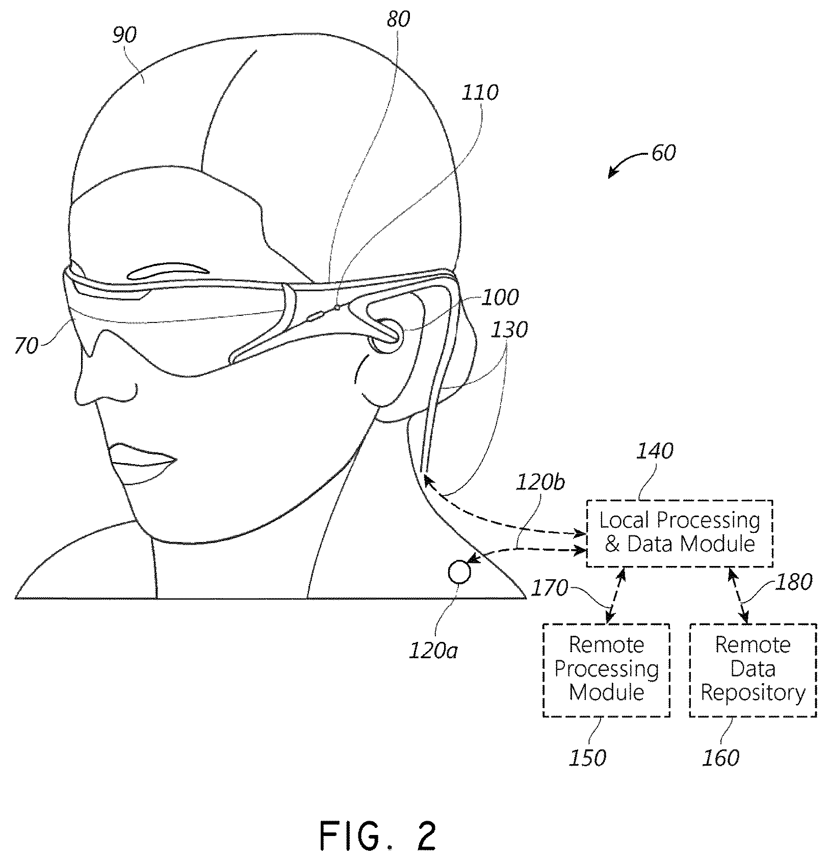 Patent US12332451 Figure 2 – Eyewear with pinhole and slit cameras