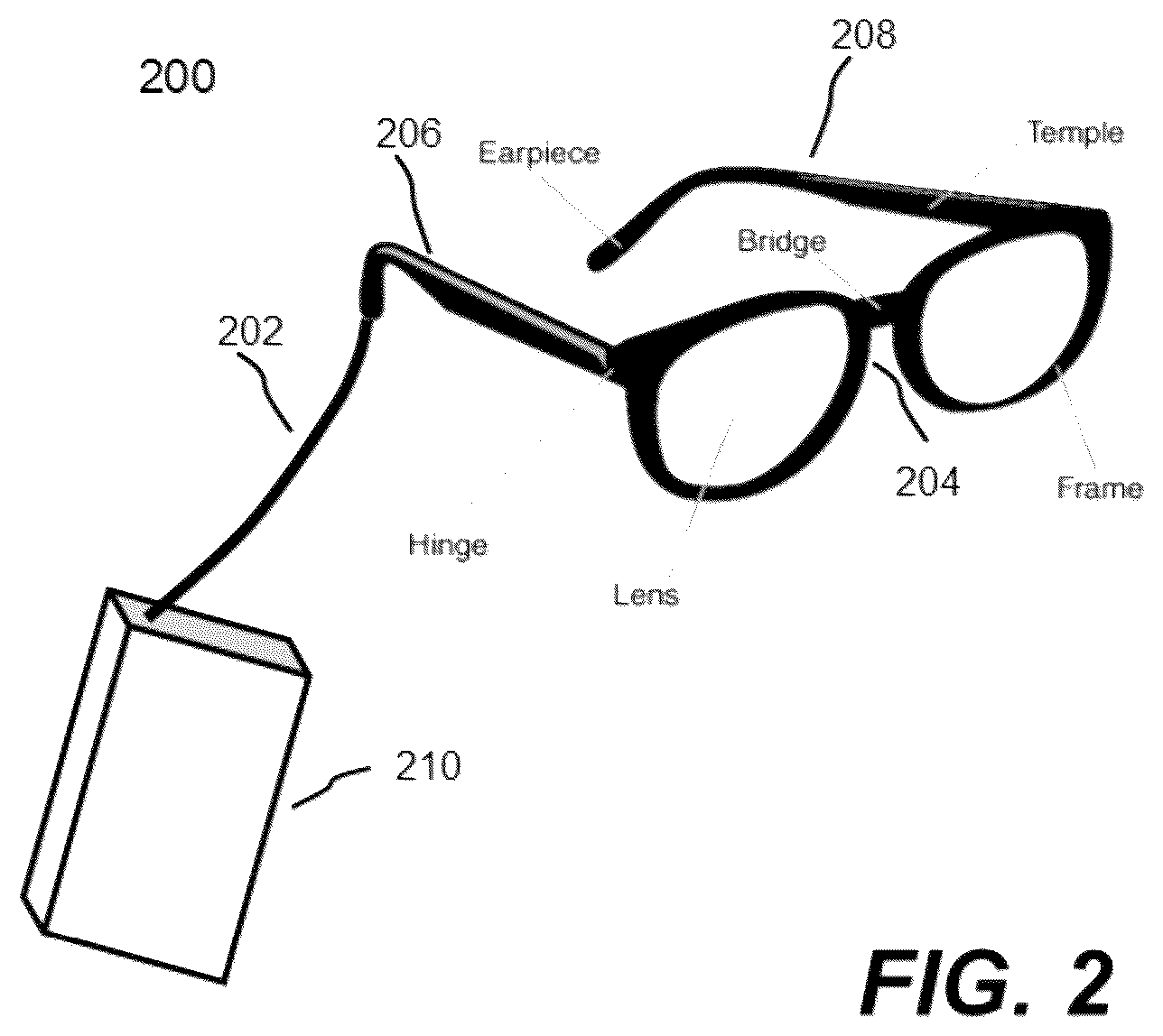 Patent US12332454 Figure 4 – Display glasses using single imager