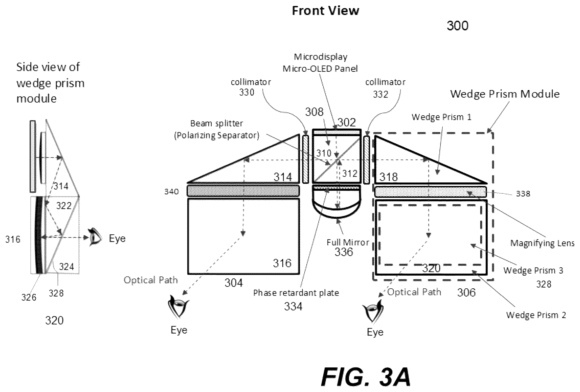 Patent US12332454 Figure 5 – Display glasses using single imager
