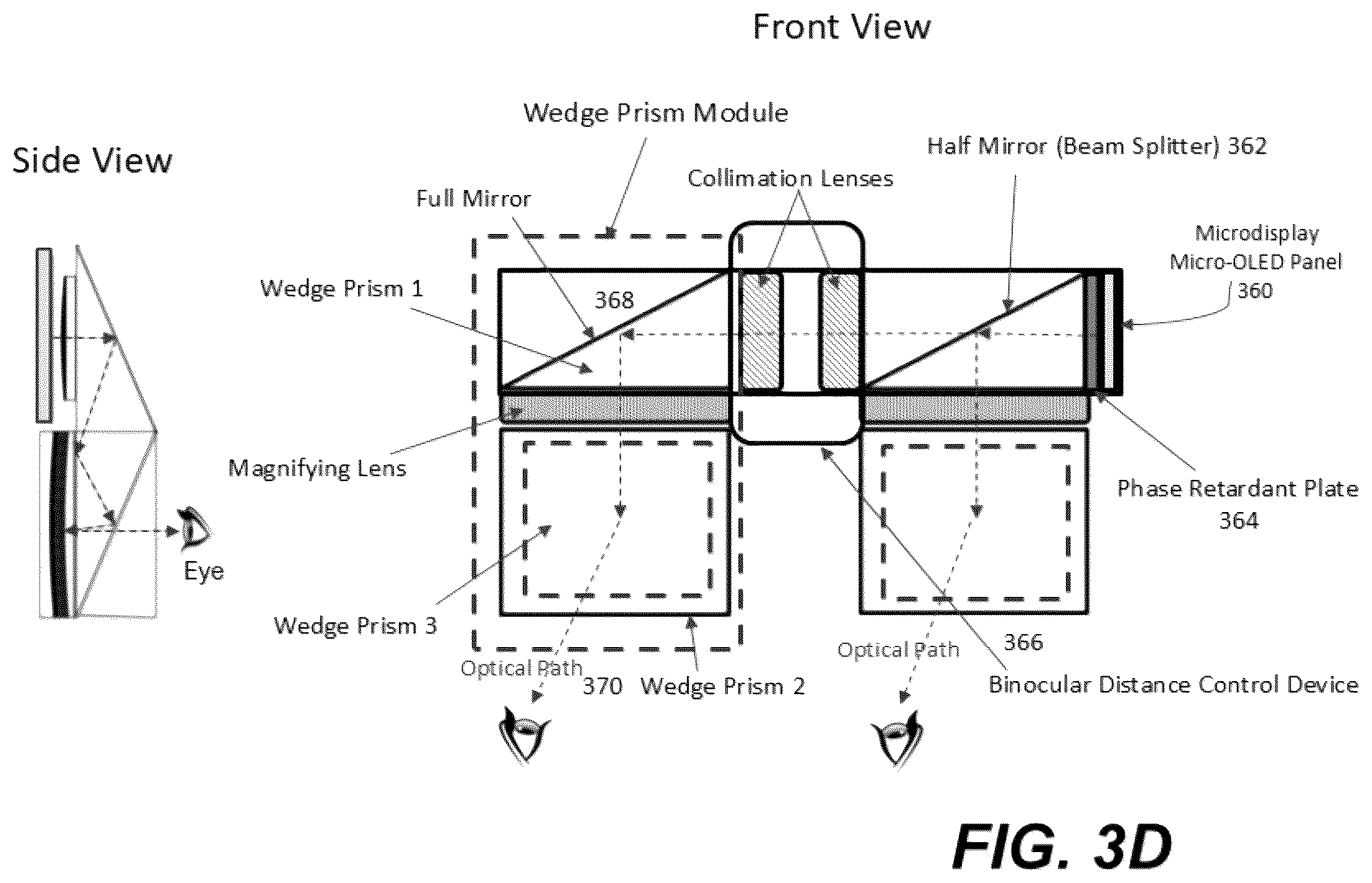 Patent US12332454 Figure 8 – Display glasses using single imager