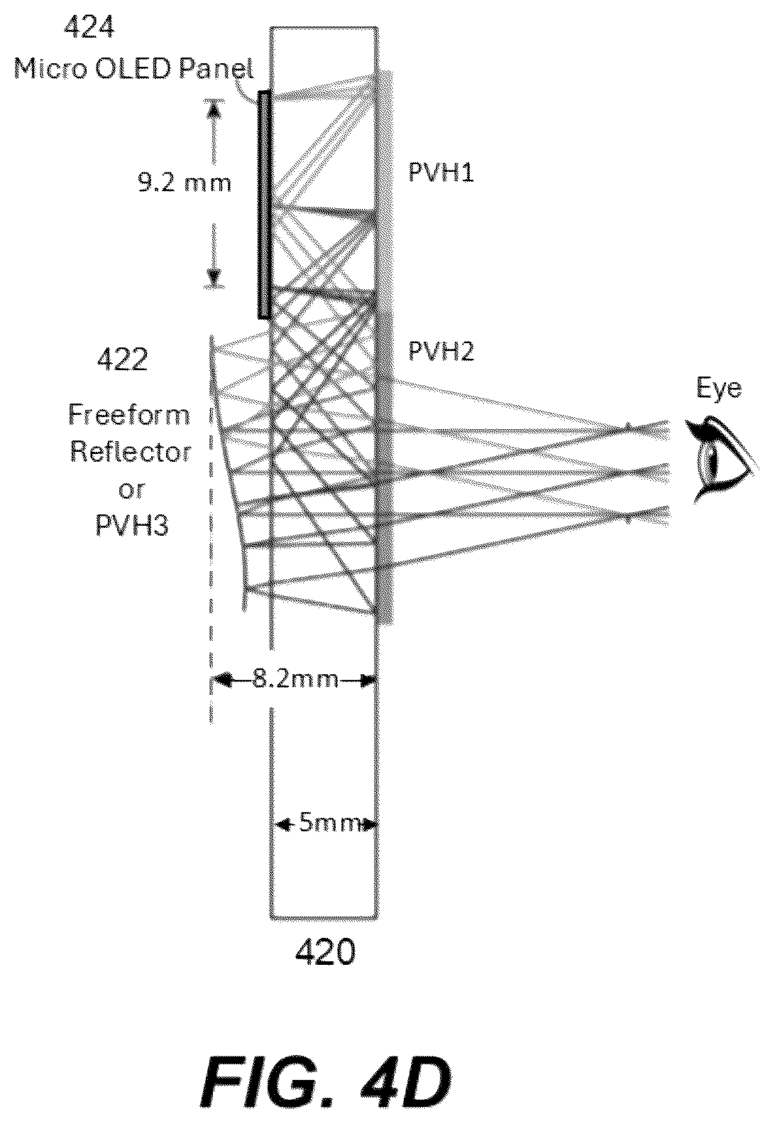 Patent US12332454 Figure 12 – Display glasses using single imager
