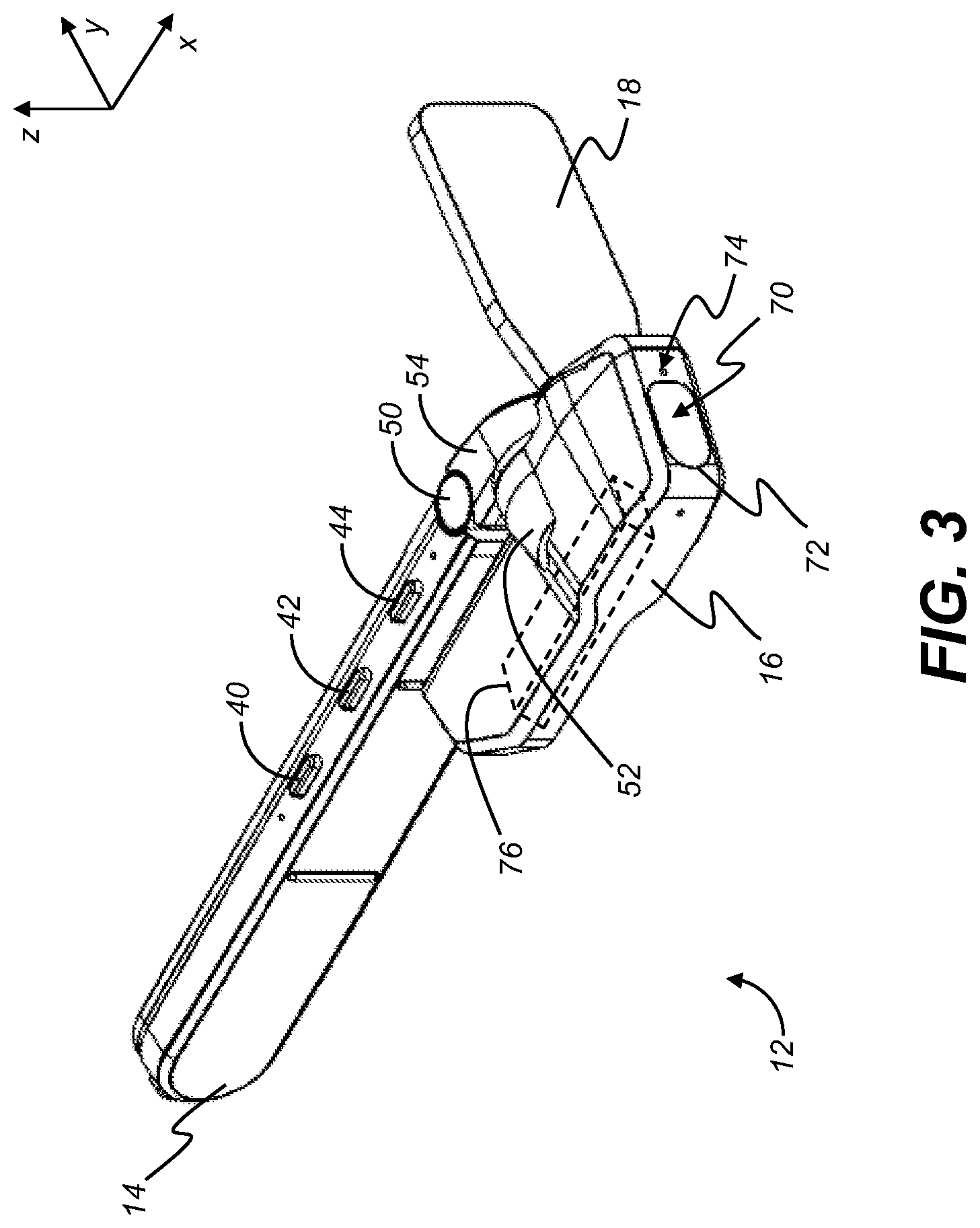 Patent US12332456 Figure 4 – Near-eye display with pivot waveguide and camera