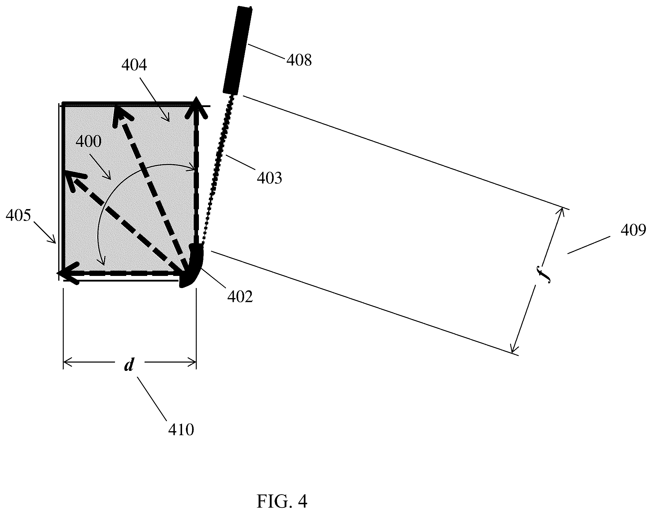 Patent US12332457 Figure 4 – Lenses for 2D planar and curved 3D laser sheets