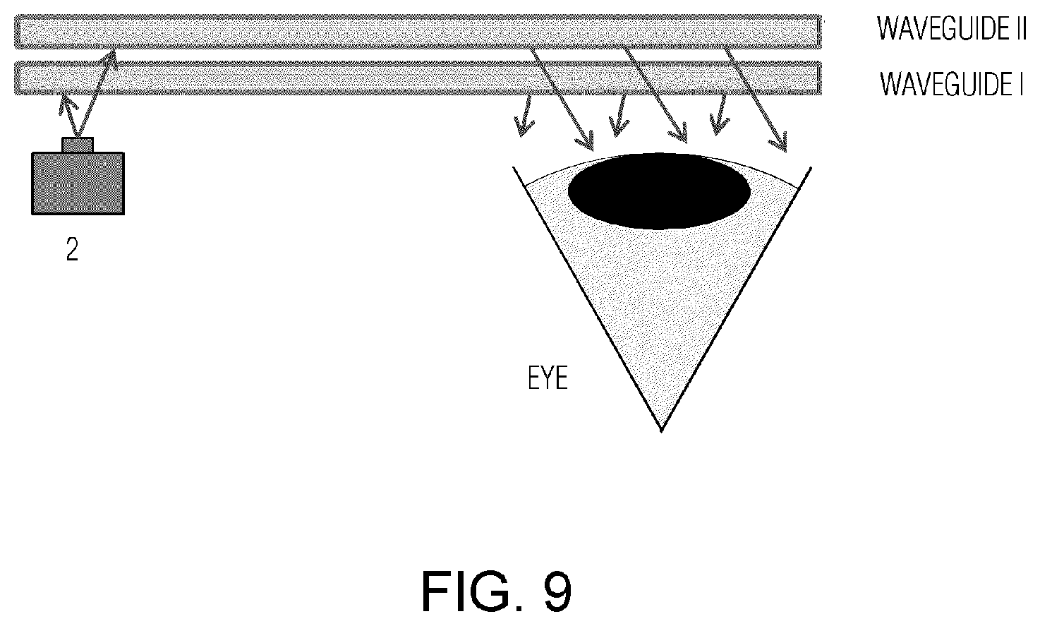 Patent US12332459 Figure 11 – Diffractive optical elements-based waveguide architecture for augmented reality glasses with wide field of view
