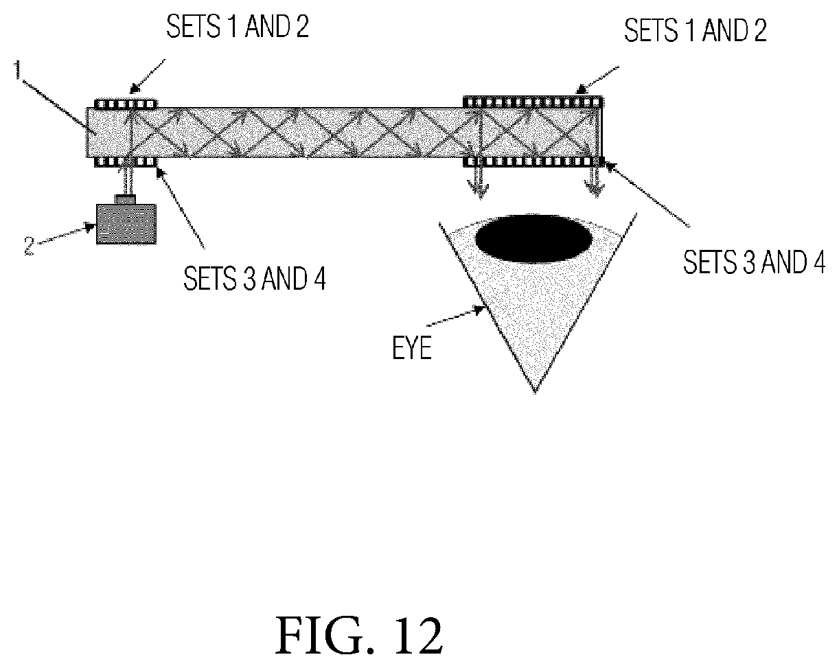 Patent US12332459 Figure 14 – Diffractive optical elements-based waveguide architecture for augmented reality glasses with wide field of view
