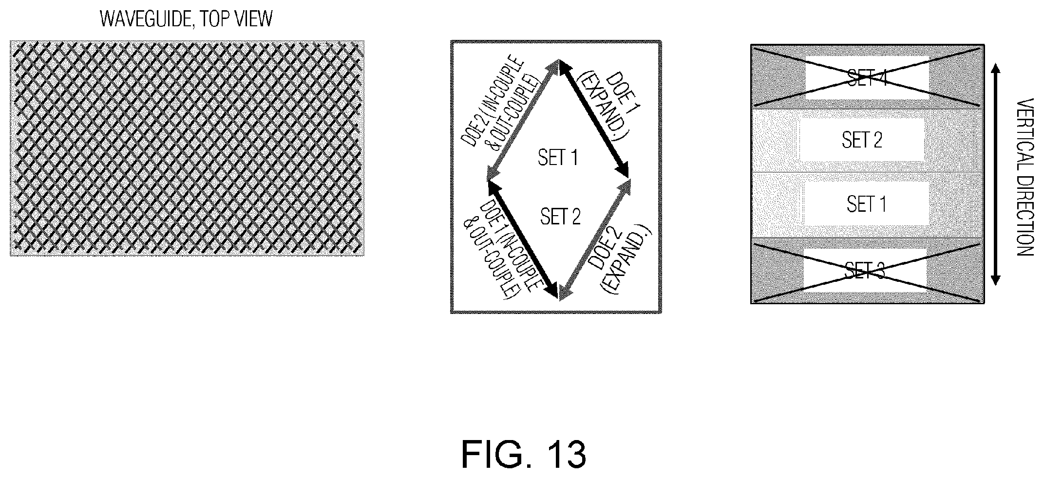 Patent US12332459 Figure 15 – Diffractive optical elements-based waveguide architecture for augmented reality glasses with wide field of view