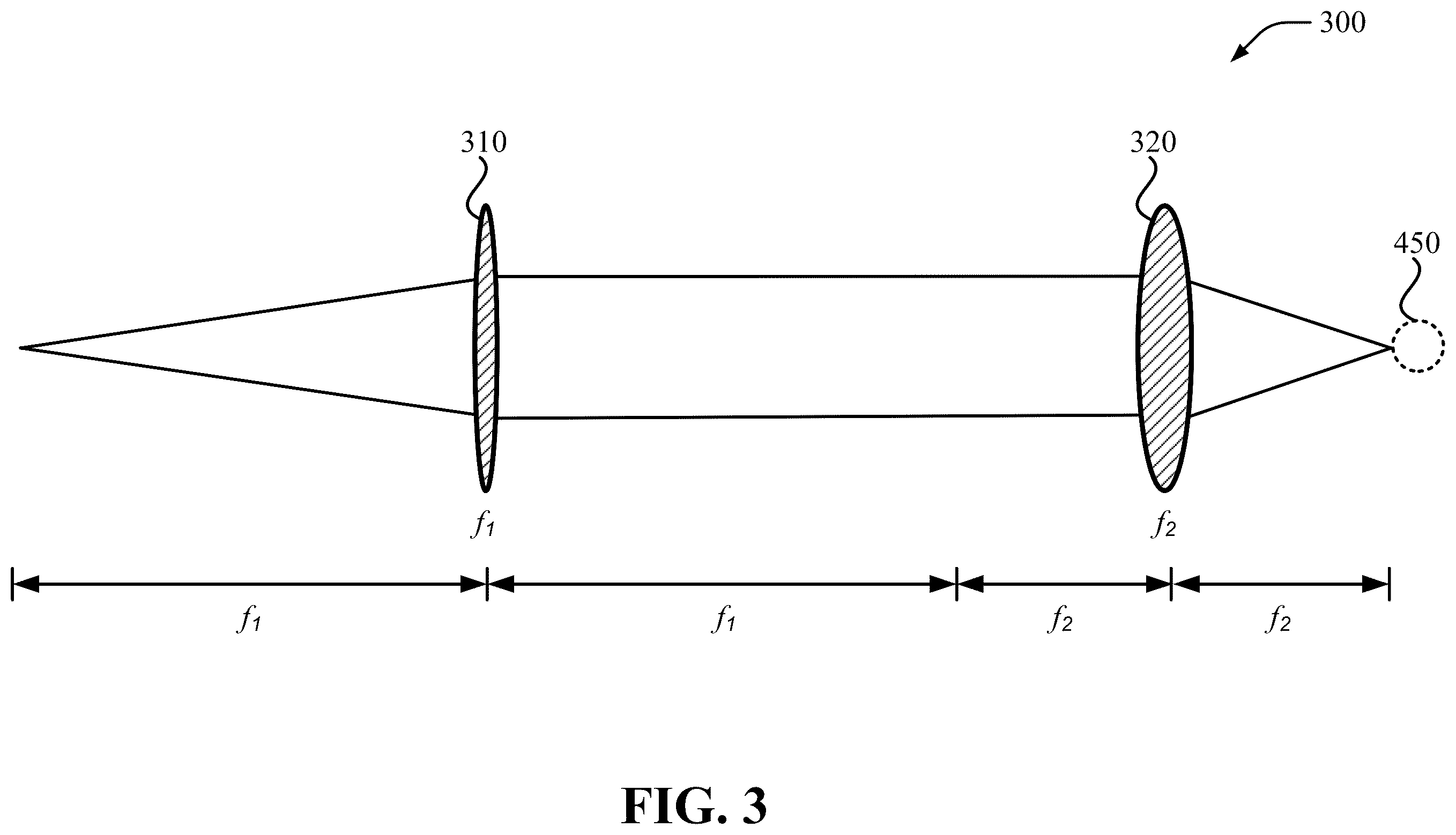 Patent US12332460 Figure 5 – Elliptical beam design using cylindrical optics