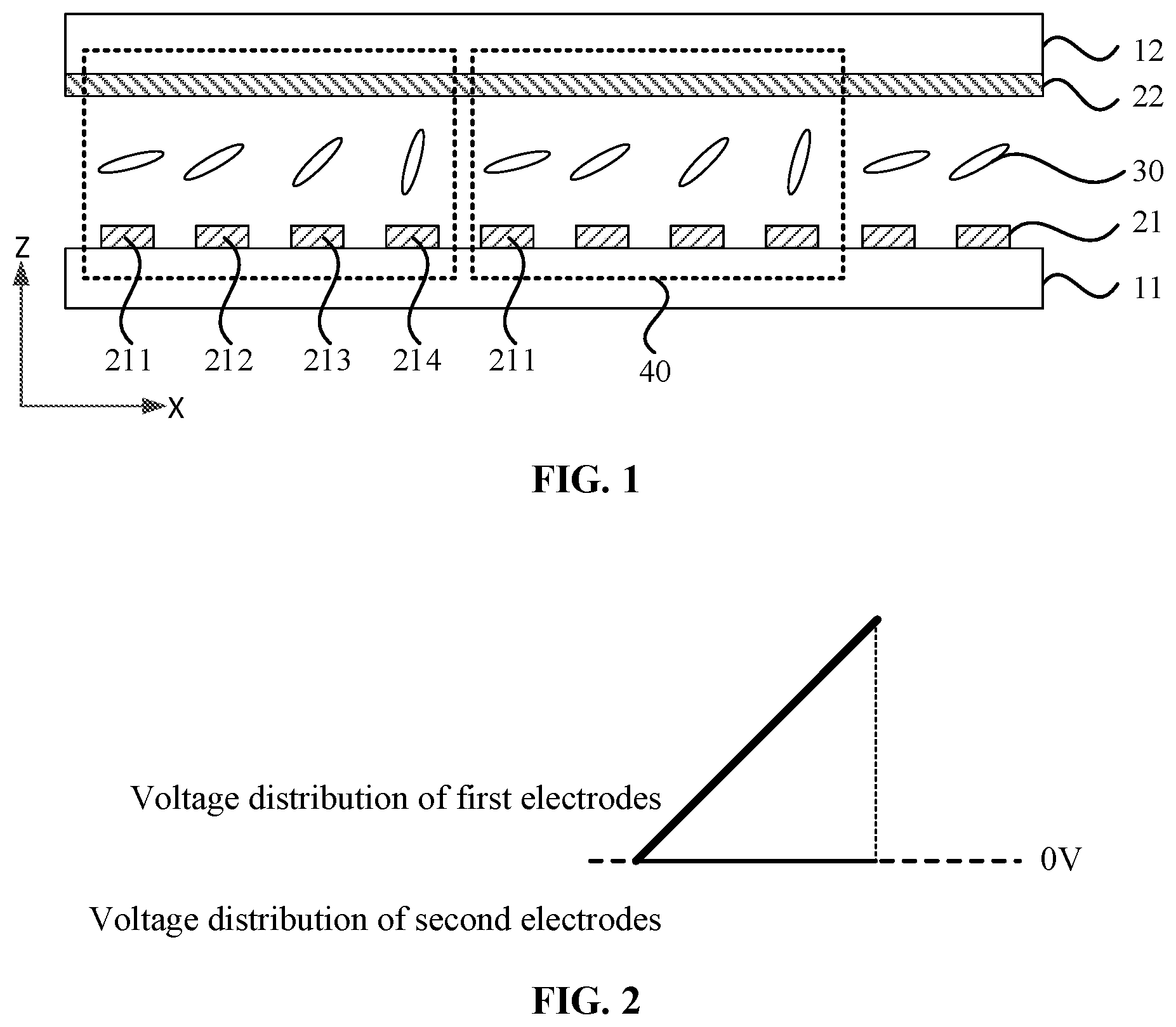 Patent US12332461 Figure 1 – Liquid crystal grating and stereoscopic display device