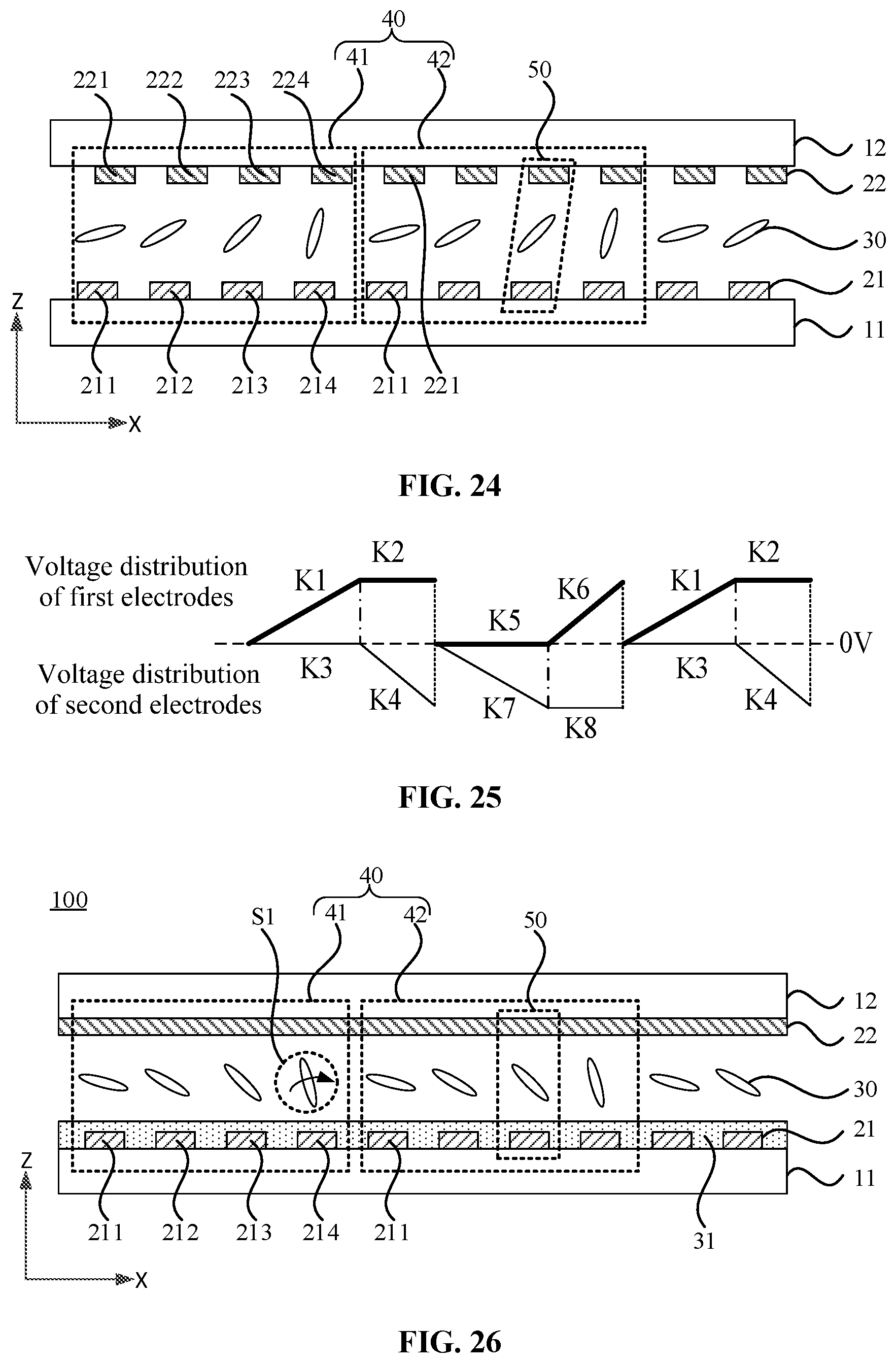 Patent US12332461 Figure 10 – Liquid crystal grating and stereoscopic display device