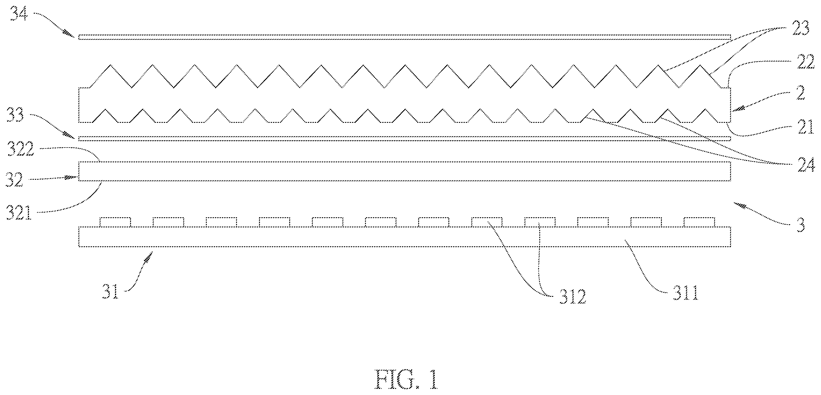 Patent US12332472 Figure 1 – Optical film, backlight module, and display device