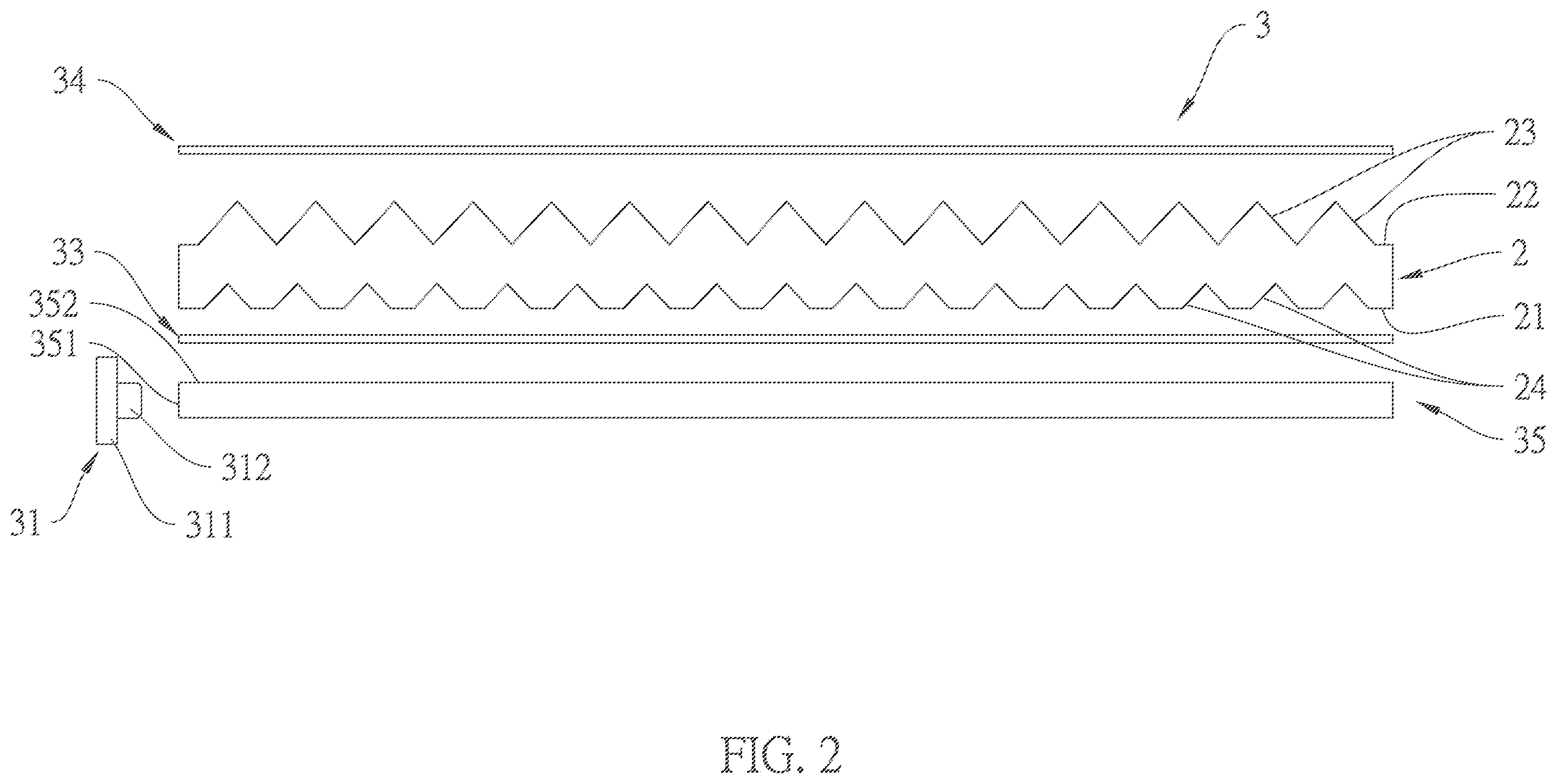 Patent US12332472 Figure 2 – Optical film, backlight module, and display device