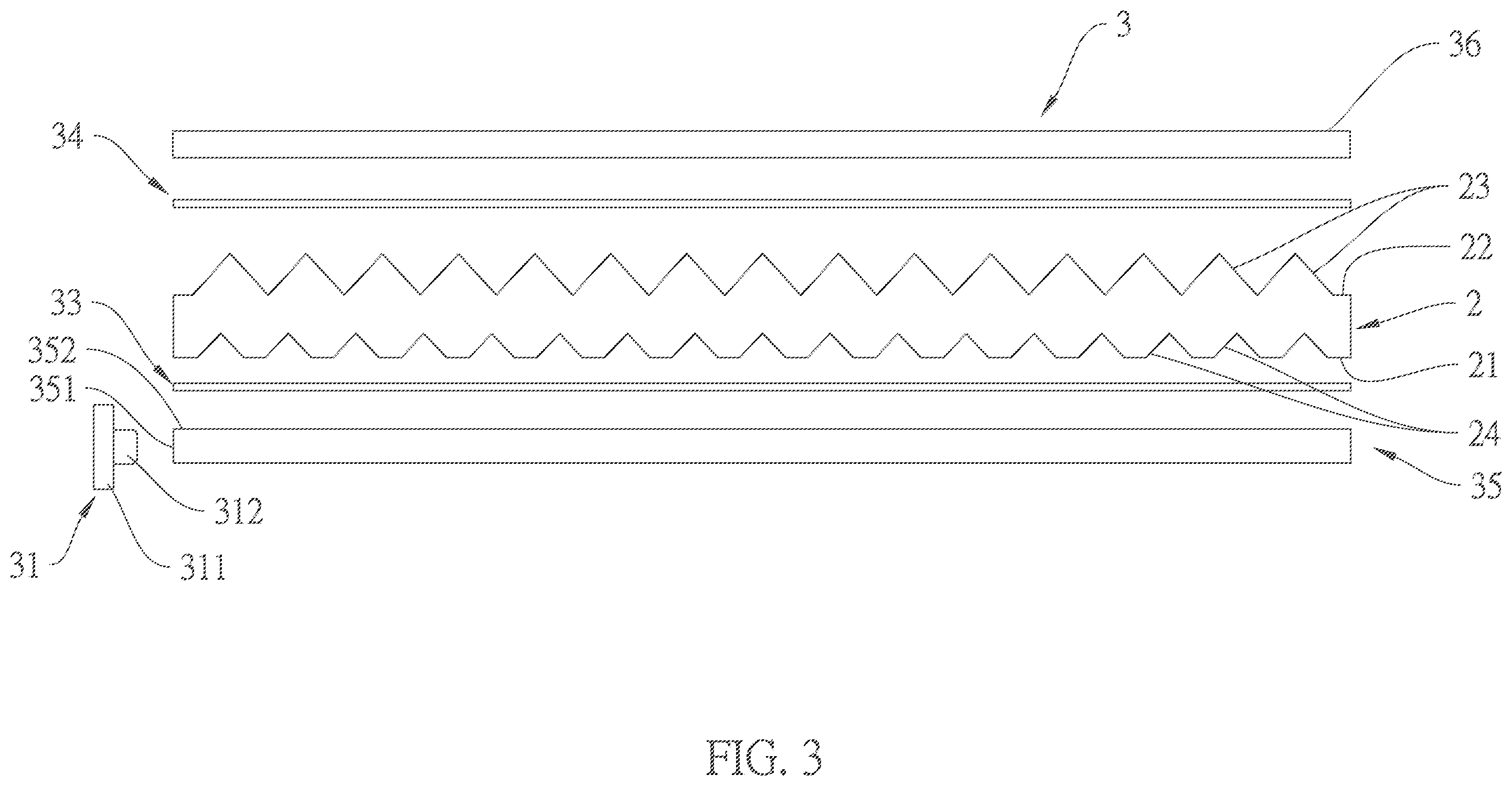 Patent US12332472 Figure 3 – Optical film, backlight module, and display device
