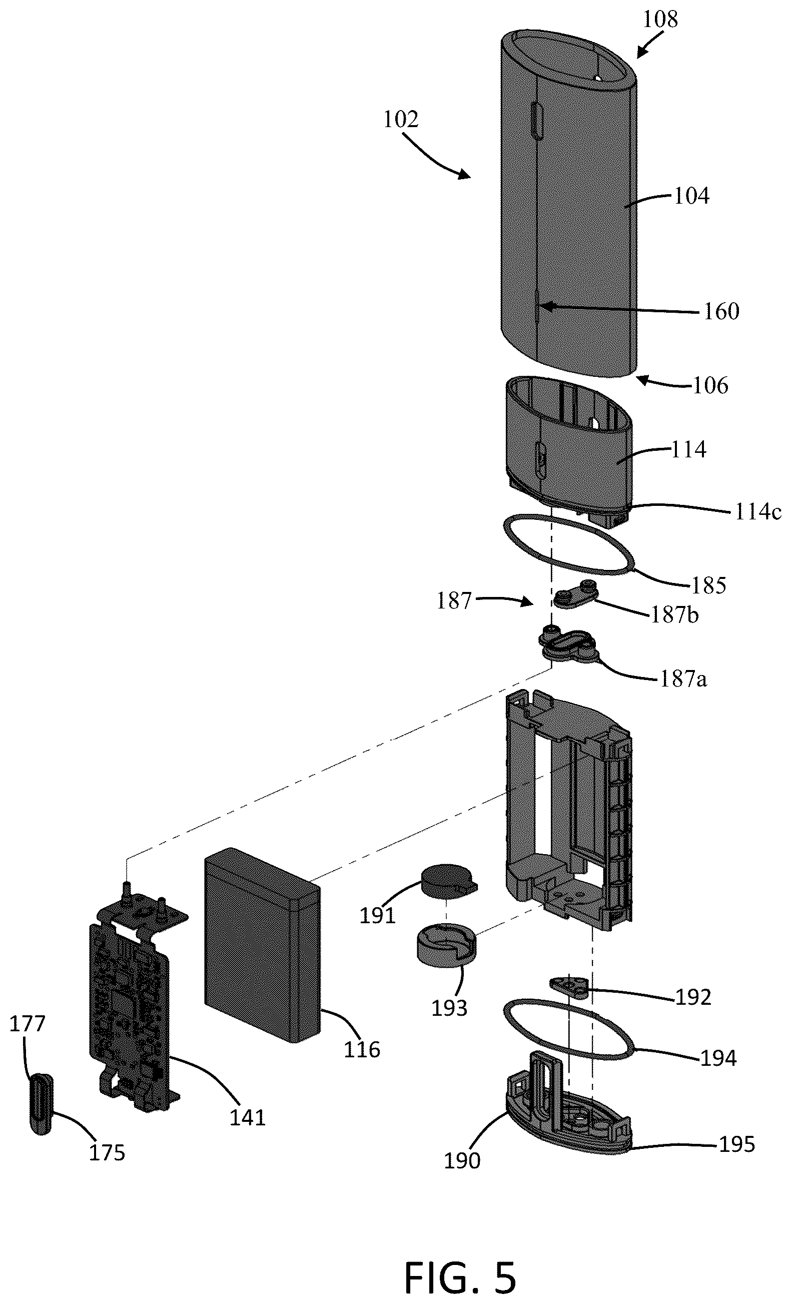 Patent US12332475 Figure 4 – Aerosol delivery device