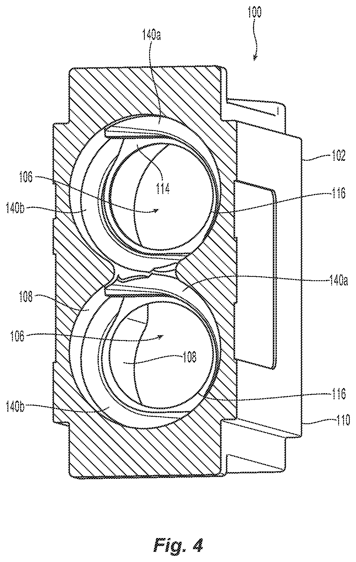 Patent US12332486 Figure 3 – Ferrule seating features for a fiber optic connector