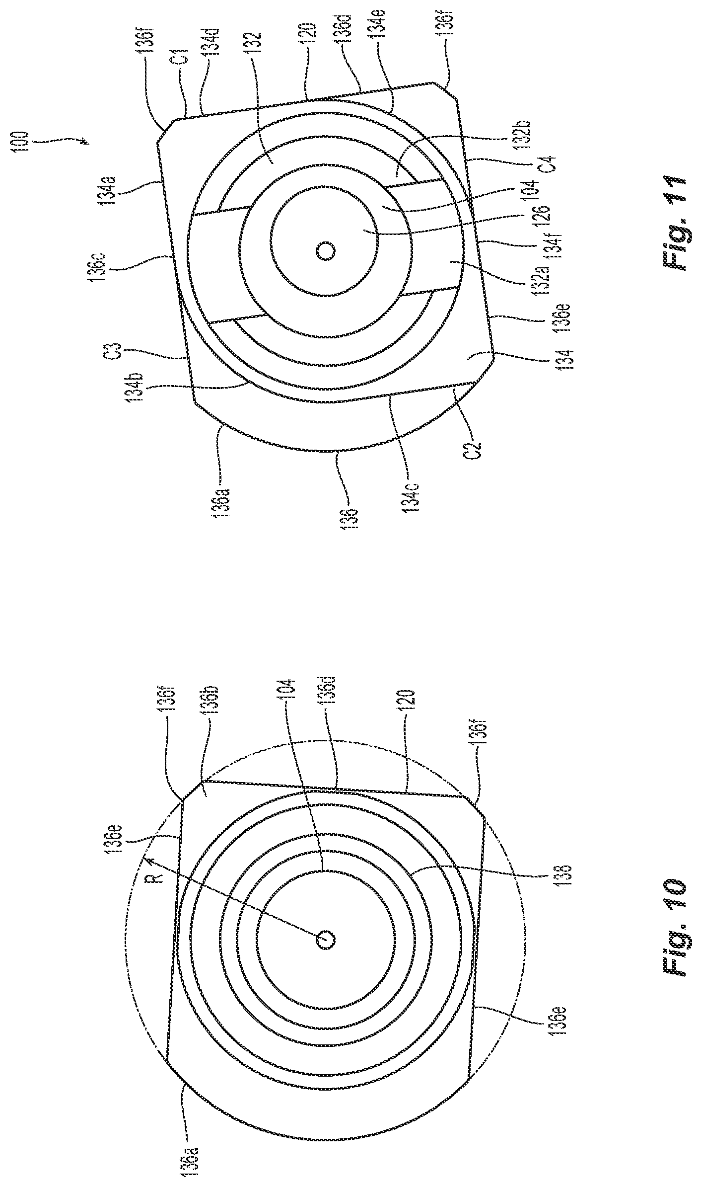 Patent US12332486 Figure 9 – Ferrule seating features for a fiber optic connector