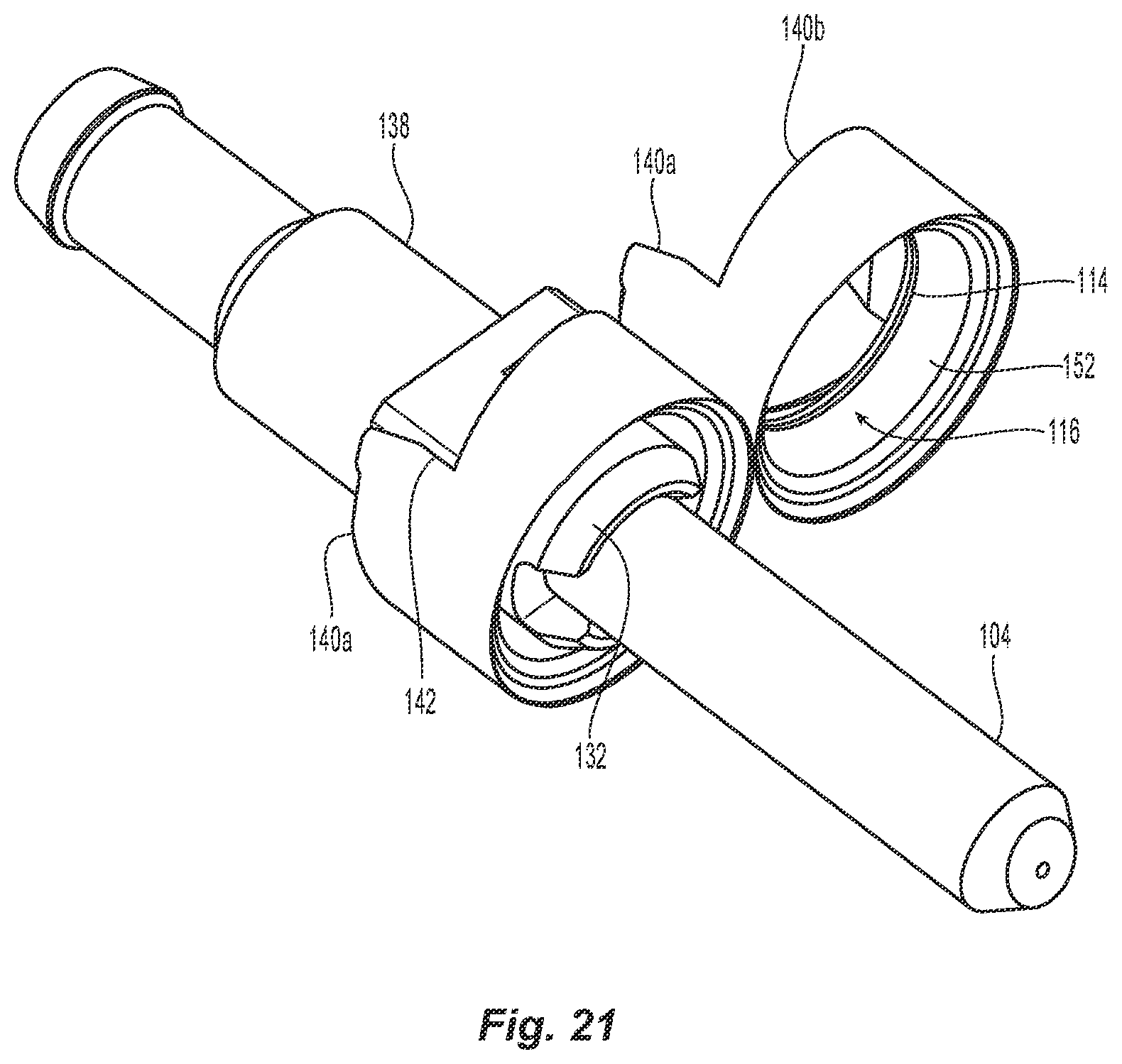 Patent US12332486 Figure 19 – Ferrule seating features for a fiber optic connector
