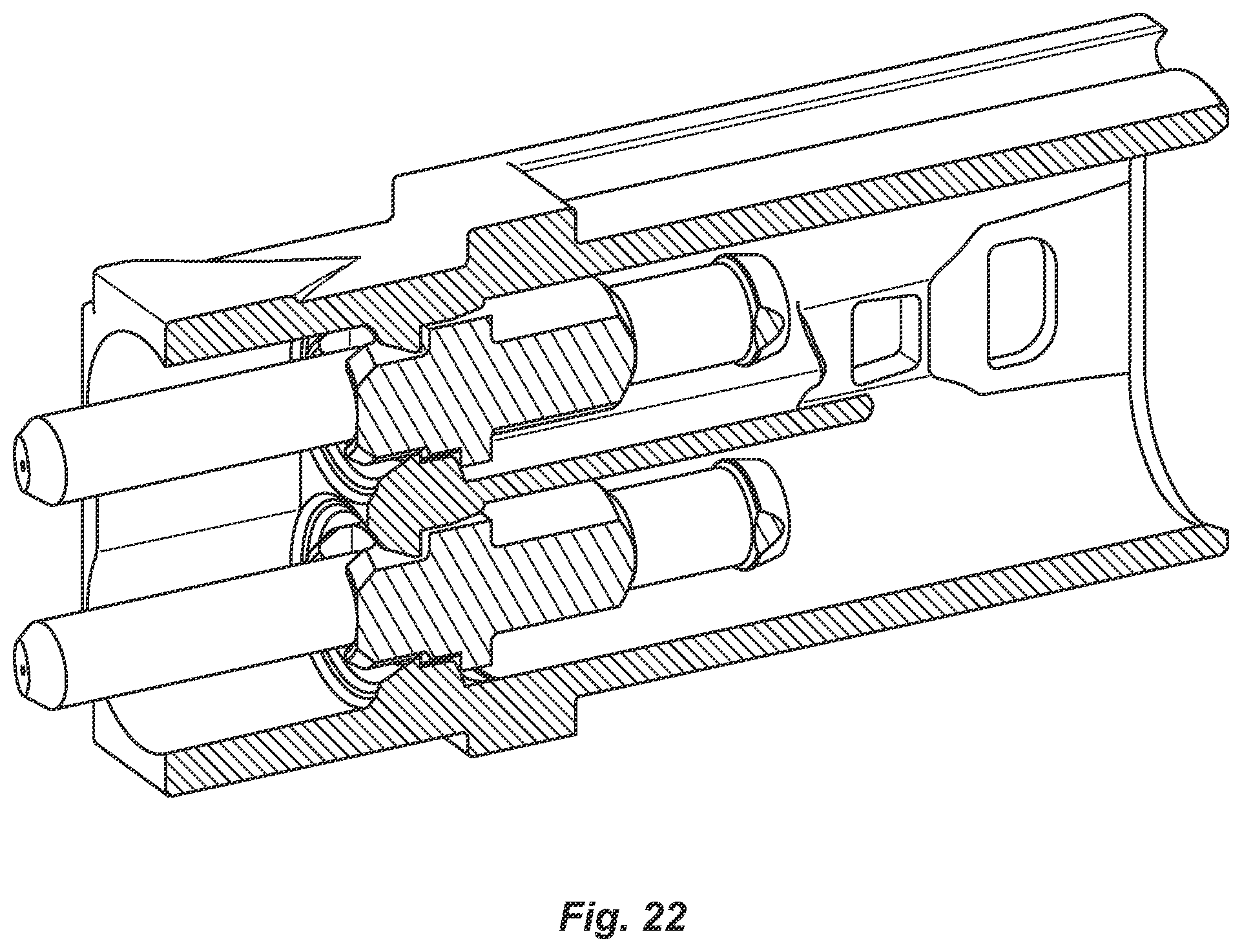 Patent US12332486 Figure 20 – Ferrule seating features for a fiber optic connector