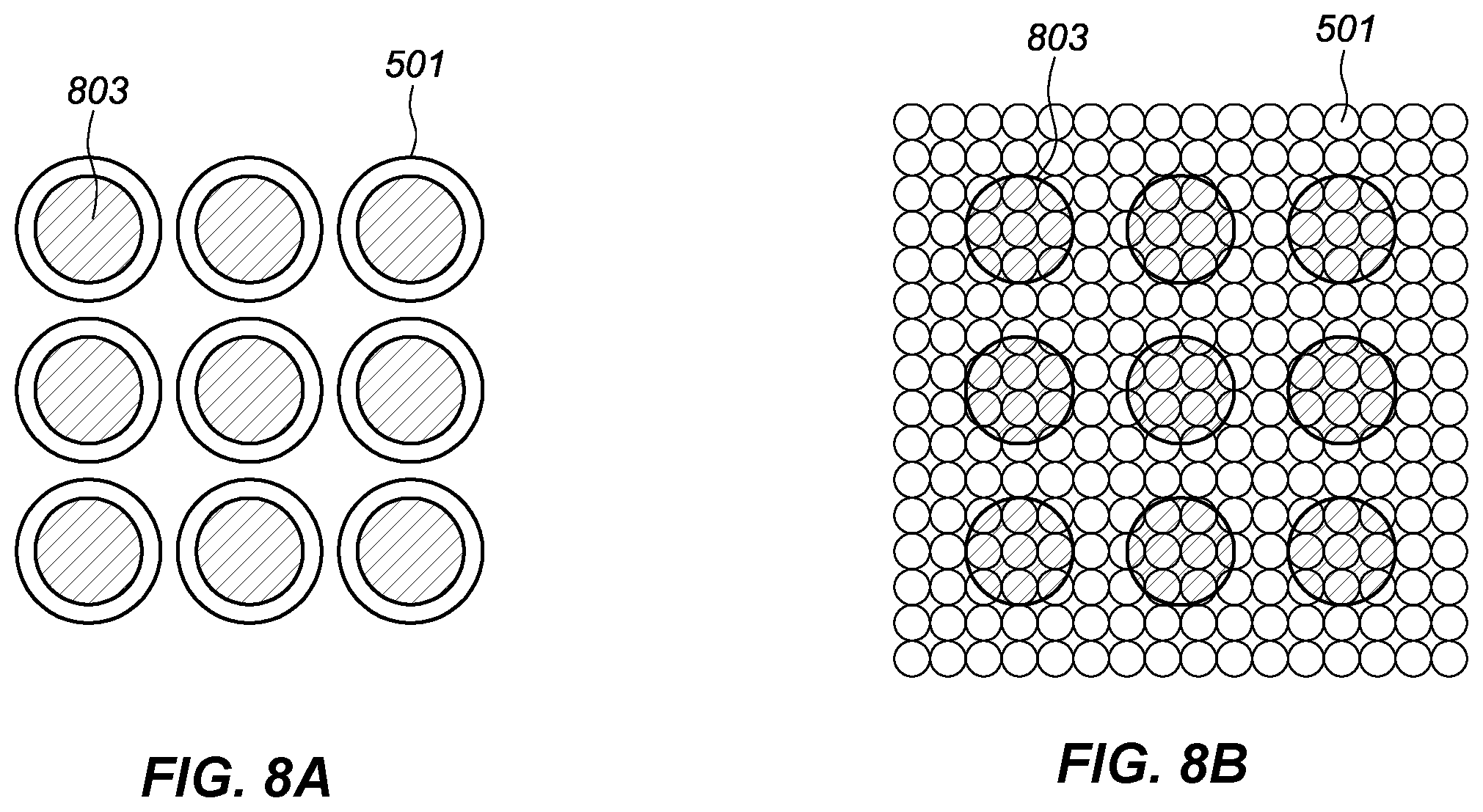 Patent US12332488 Figure 8 – MicroLED parallel optical interconnects