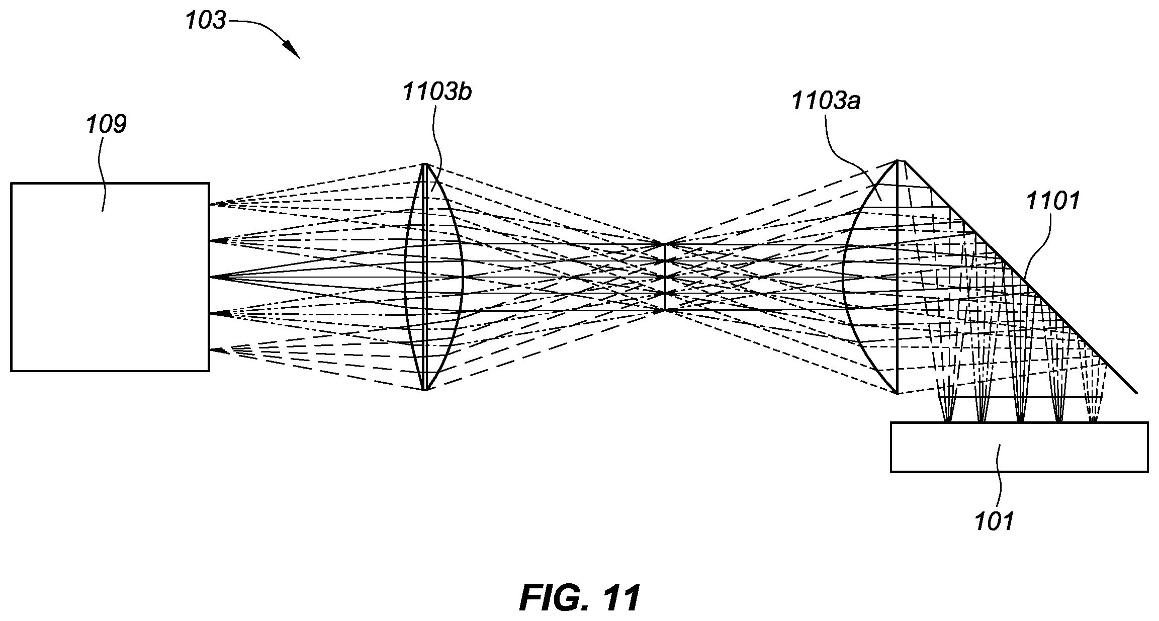 Patent US12332488 Figure 11 – MicroLED parallel optical interconnects