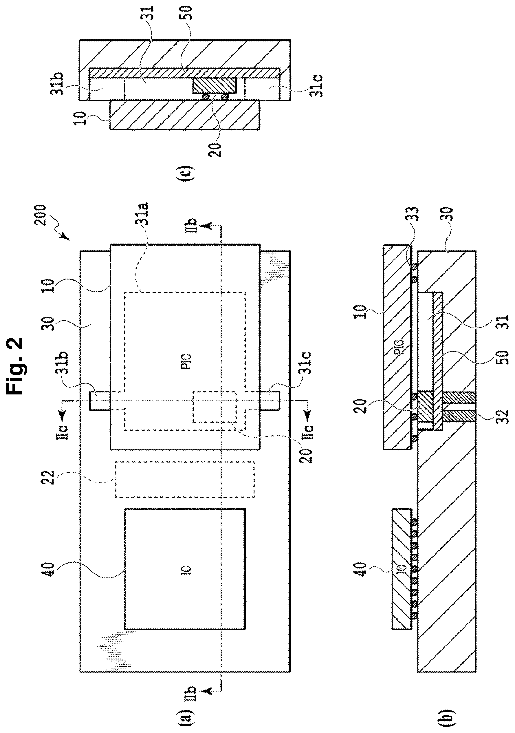 Patent US12332489 Figure 2 – Opto-electronic integrated module