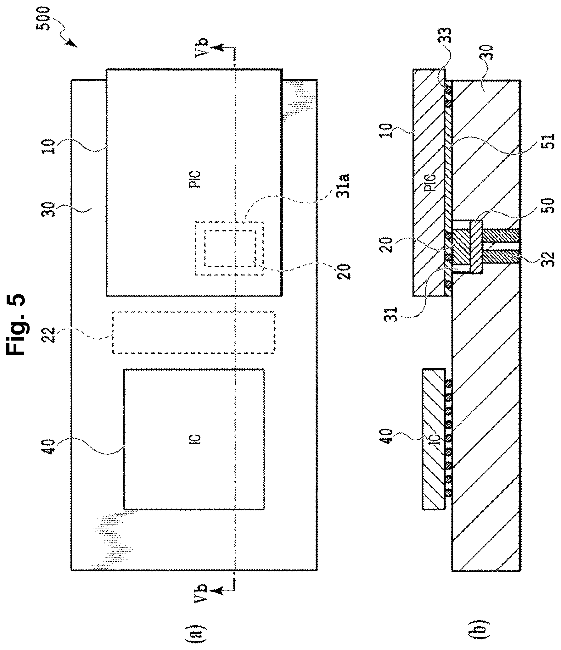 Patent US12332489 Figure 5 – Opto-electronic integrated module