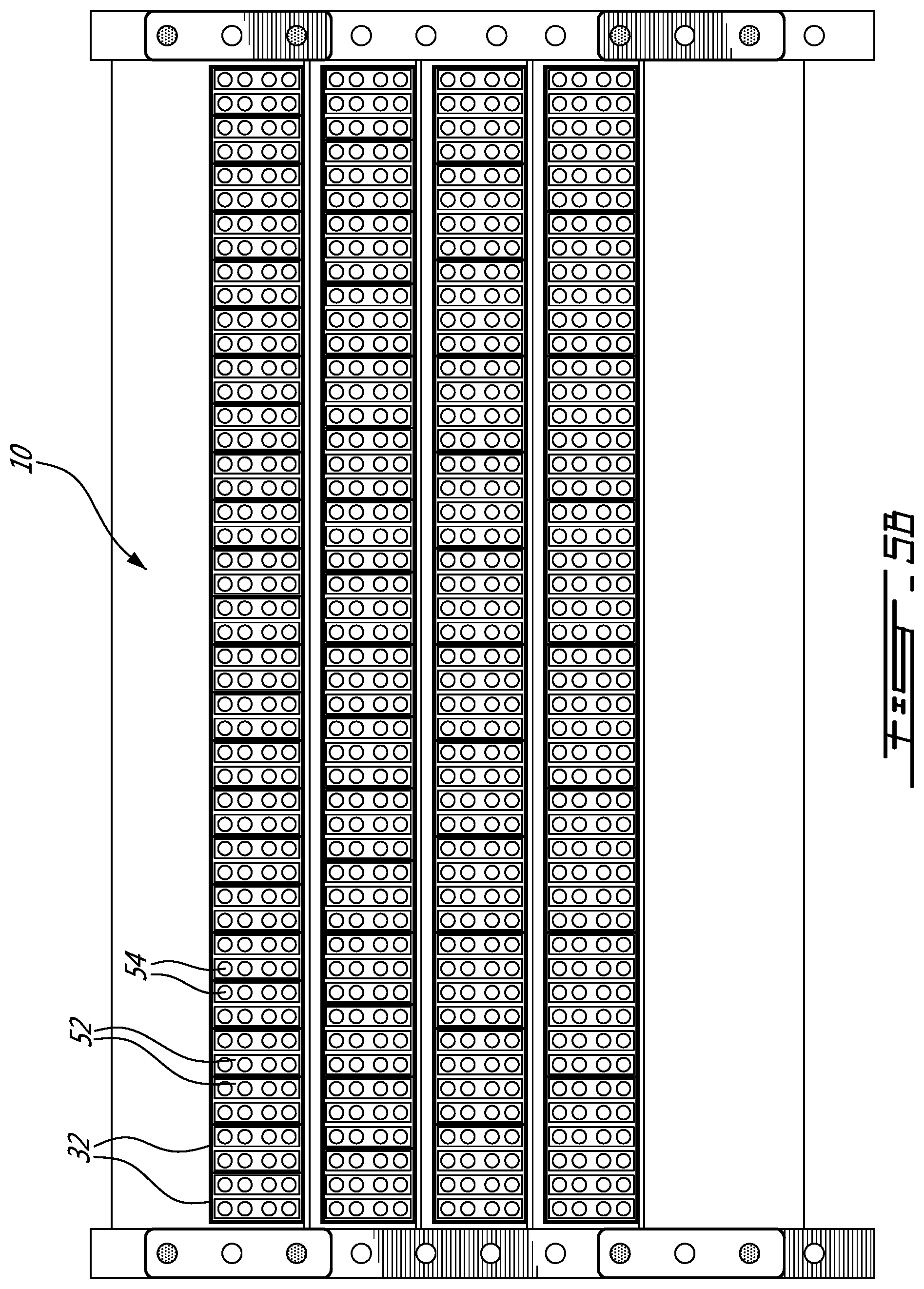 Patent US12332491 Figure 9 – Tray system for providing modular cassette configurations in a fiber optic management system