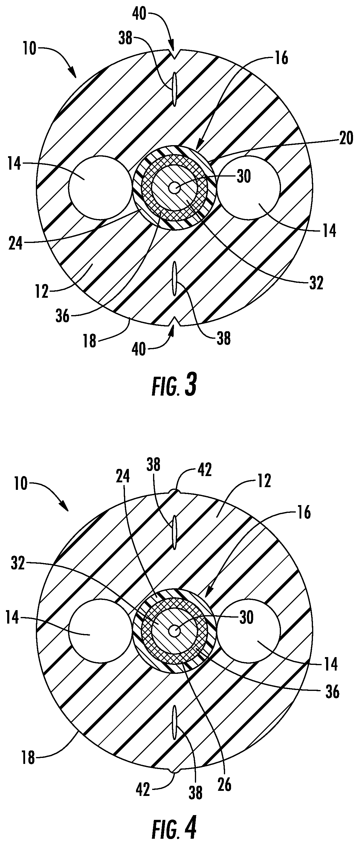 Patent US12332492 Figure 2 – Jetting optimized outdoor and indoor multi-function drop cable
