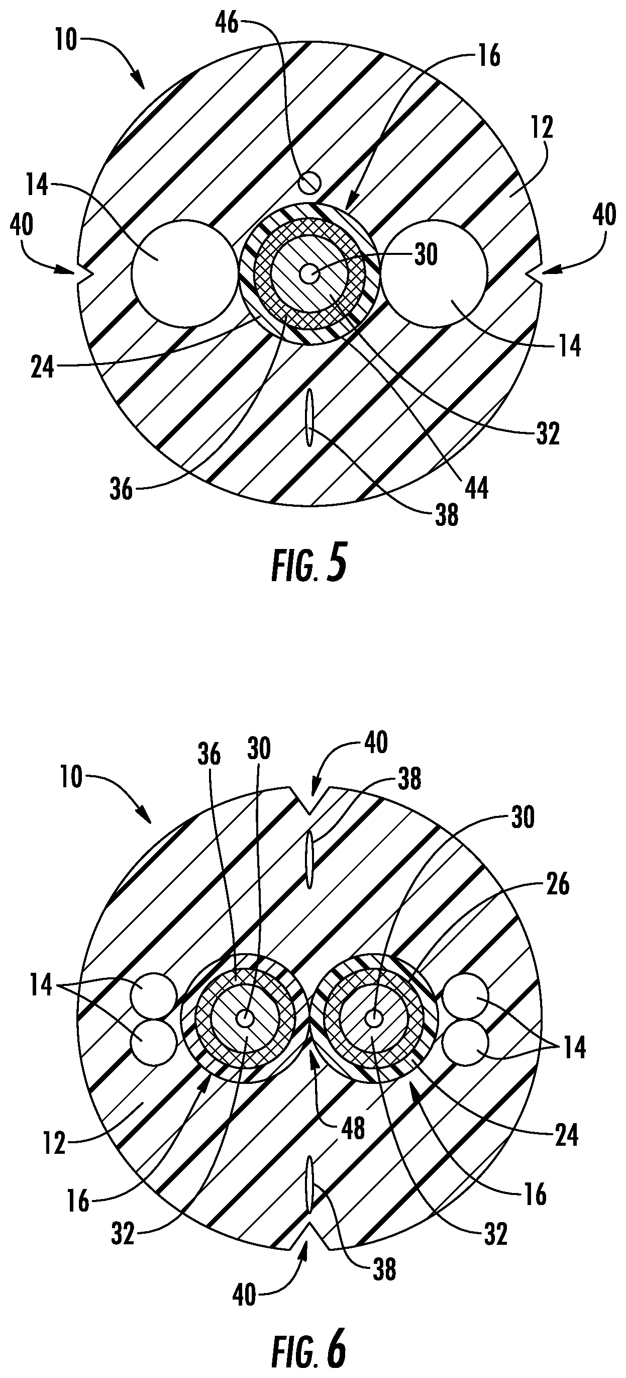 Patent US12332492 Figure 3 – Jetting optimized outdoor and indoor multi-function drop cable