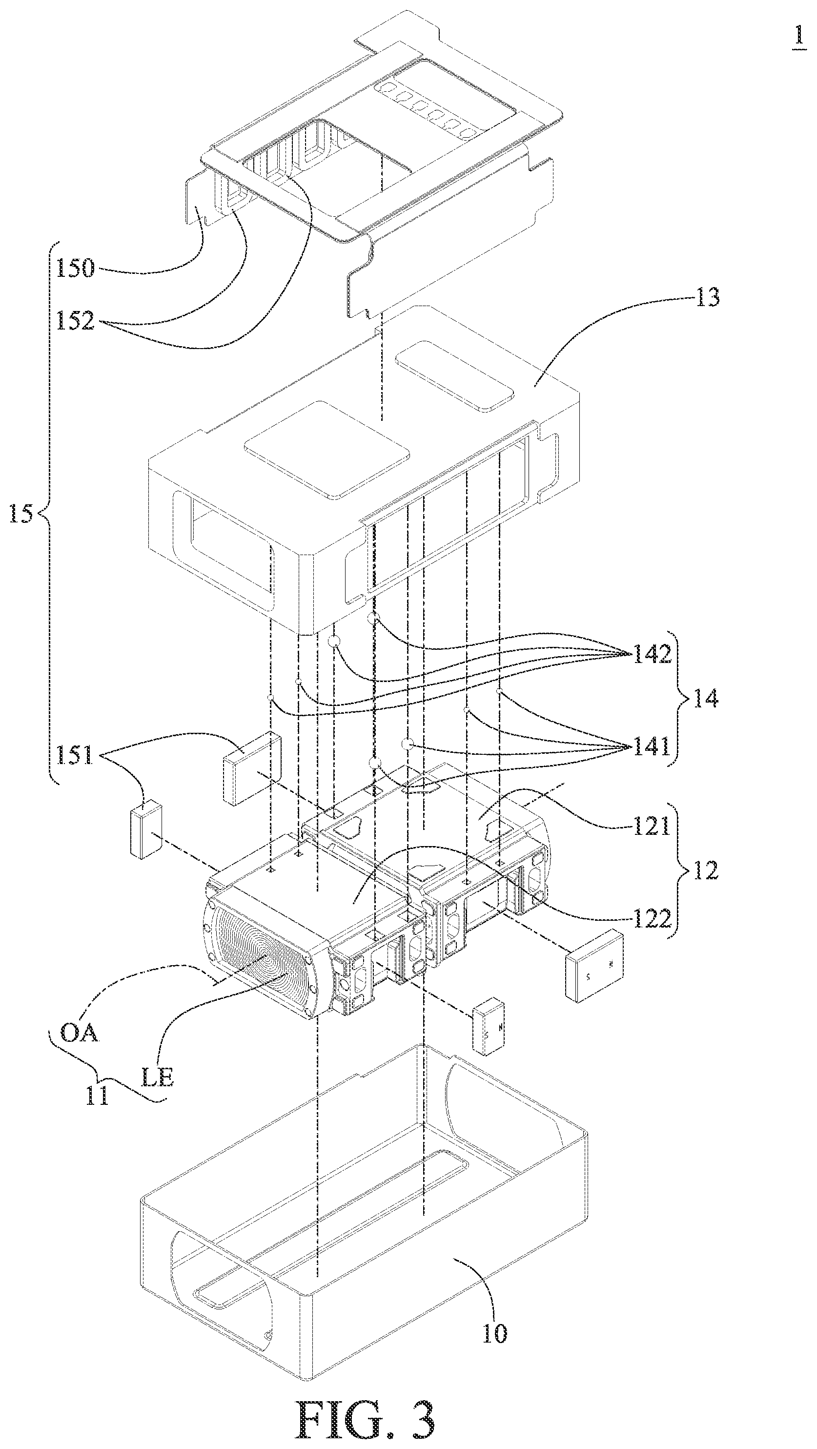 Patent US12332494 Figure 3 – Imaging lens driving module and electronic device