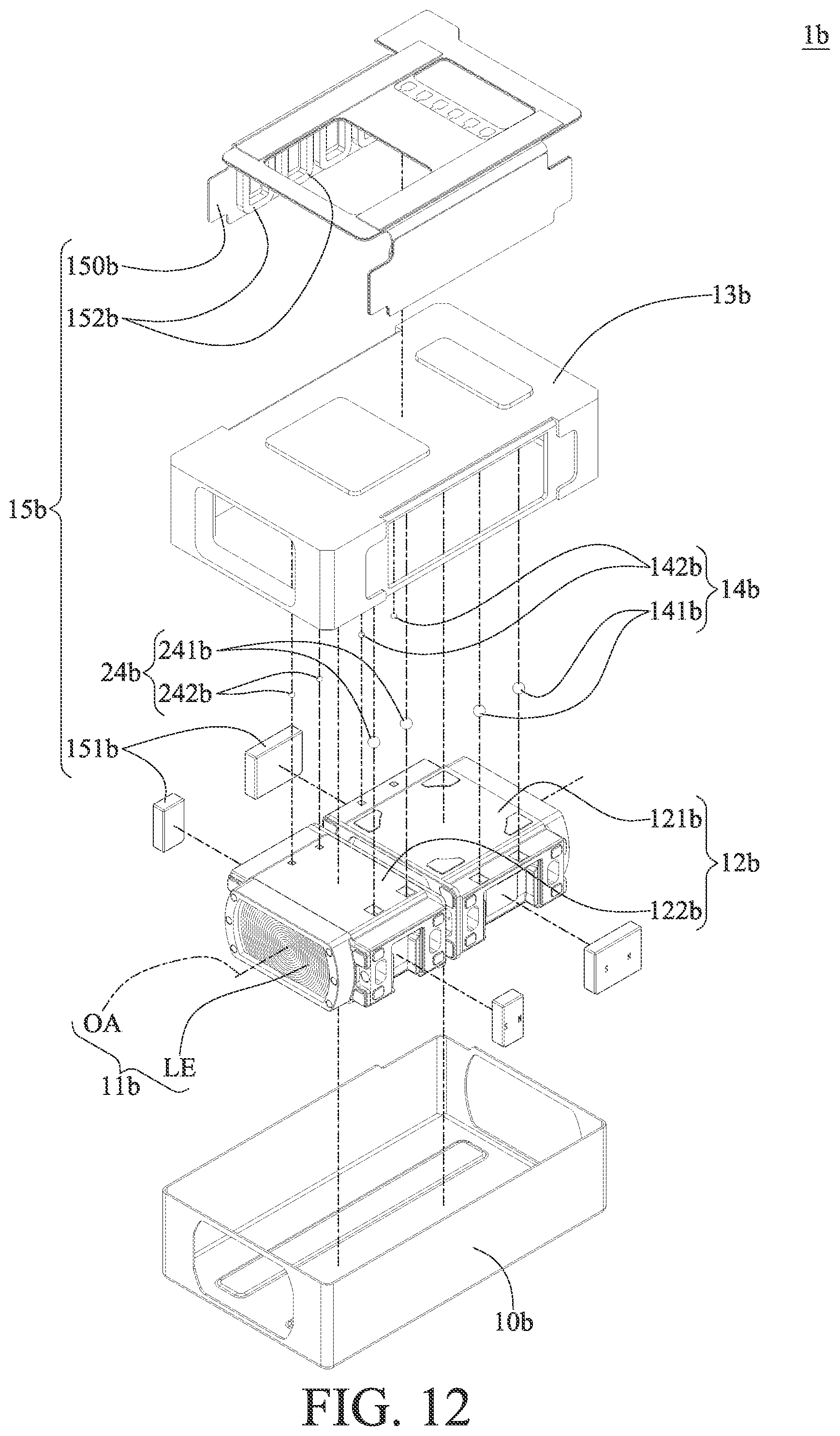 Patent US12332494 Figure 12 – Imaging lens driving module and electronic device