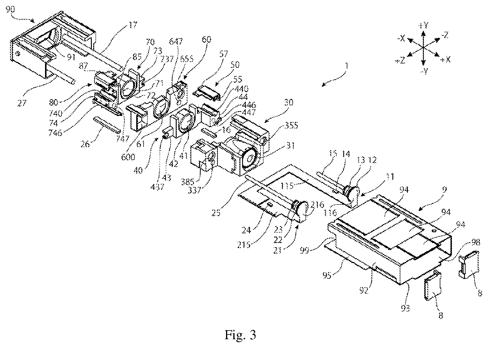 Patent US12332496 Figure 3 – Lens driving device, camera device and electronic apparatus