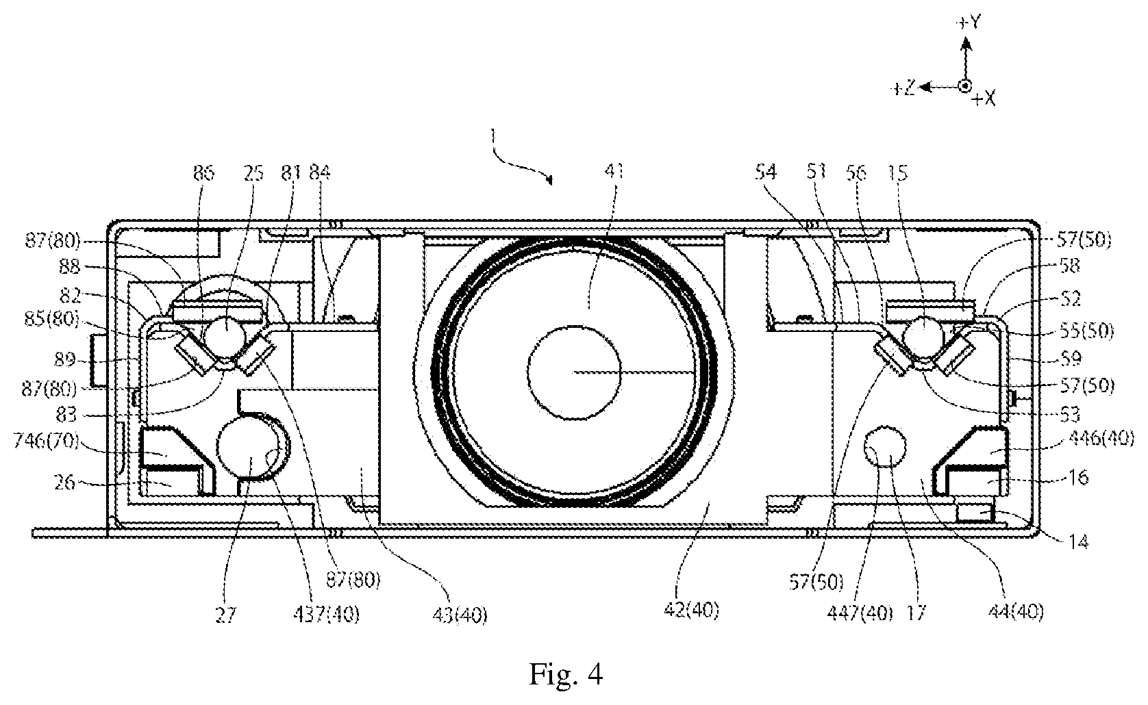 Patent US12332496 Figure 4 – Lens driving device, camera device and electronic apparatus